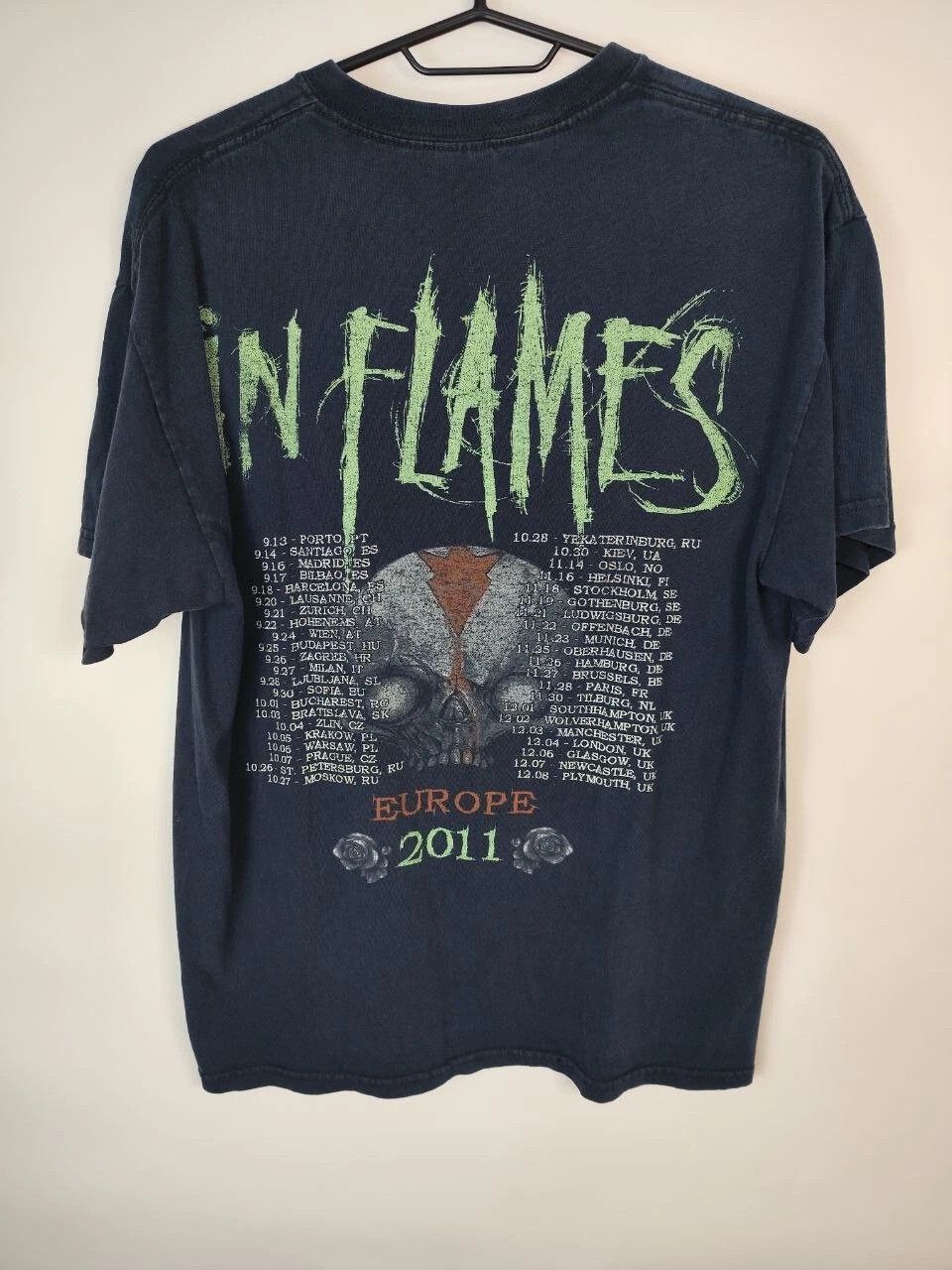 Other In Flames 2011 skulls vintage rock overprinted band tour M Size US M / EU 48-50 / 2 - 3 Thumbnail