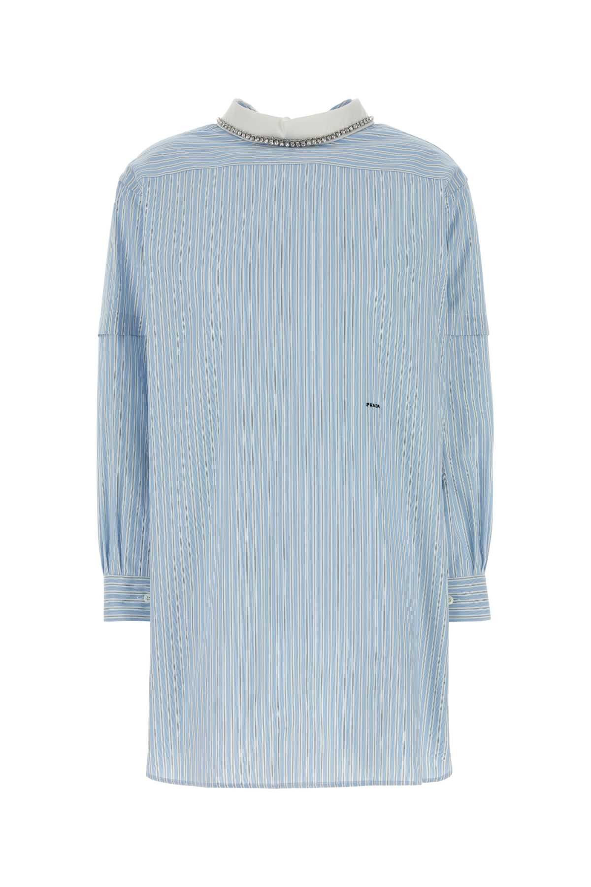 Prada Embroidered Poplin Blouse Size M / US 6-8 / IT 42-44 - 1 Thumbnail