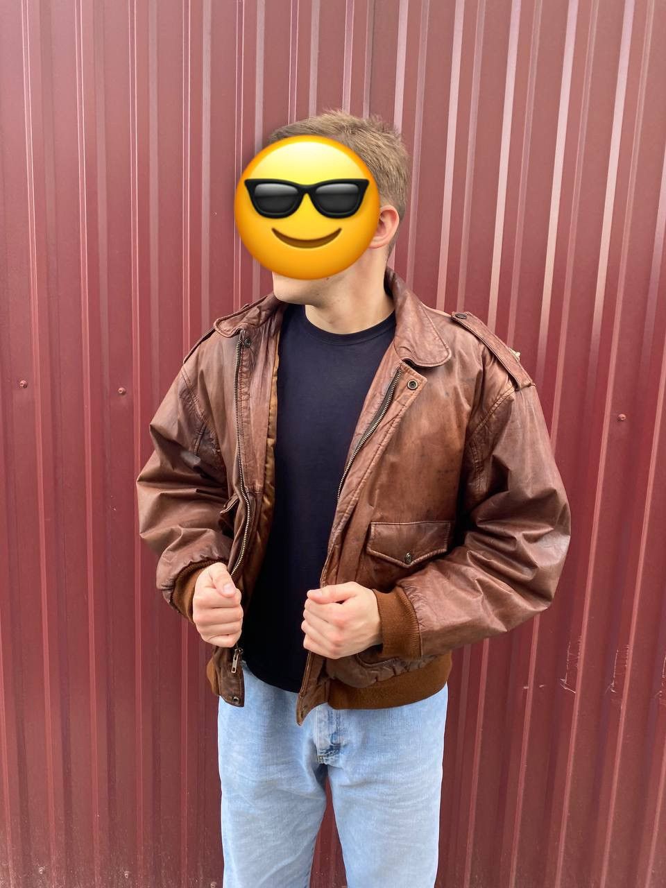 Hard Rock Cafe Hard Rock Cafe Kowloon vintage leather bomber jacket Size US XL / EU 56 / 4 - 3 Thumbnail