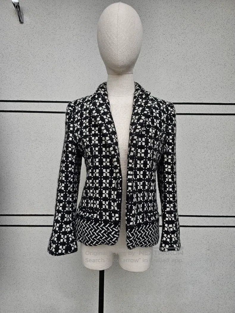 Haider Ackermann Haider Ackermann Showpiece Tweed Jacket Size XS / US 0-2 / IT 36-38 - 3 Thumbnail
