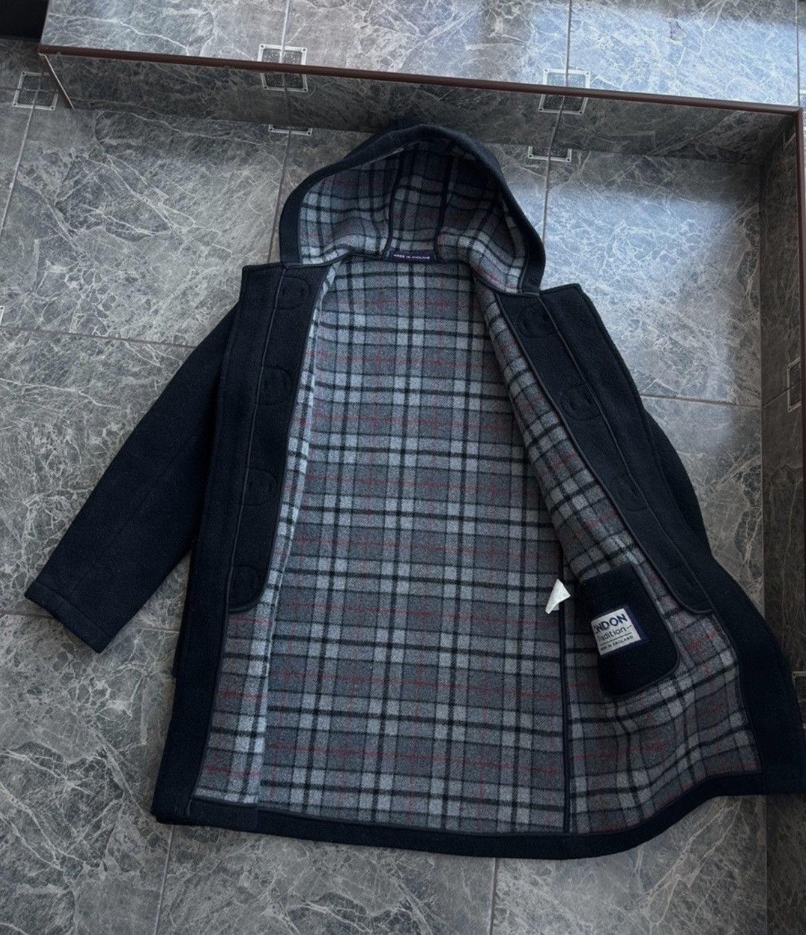 Other London Tradition Wool Duffle Coat Grey England Size M Size US M / EU 48-50 / 2 - 2 Thumbnail
