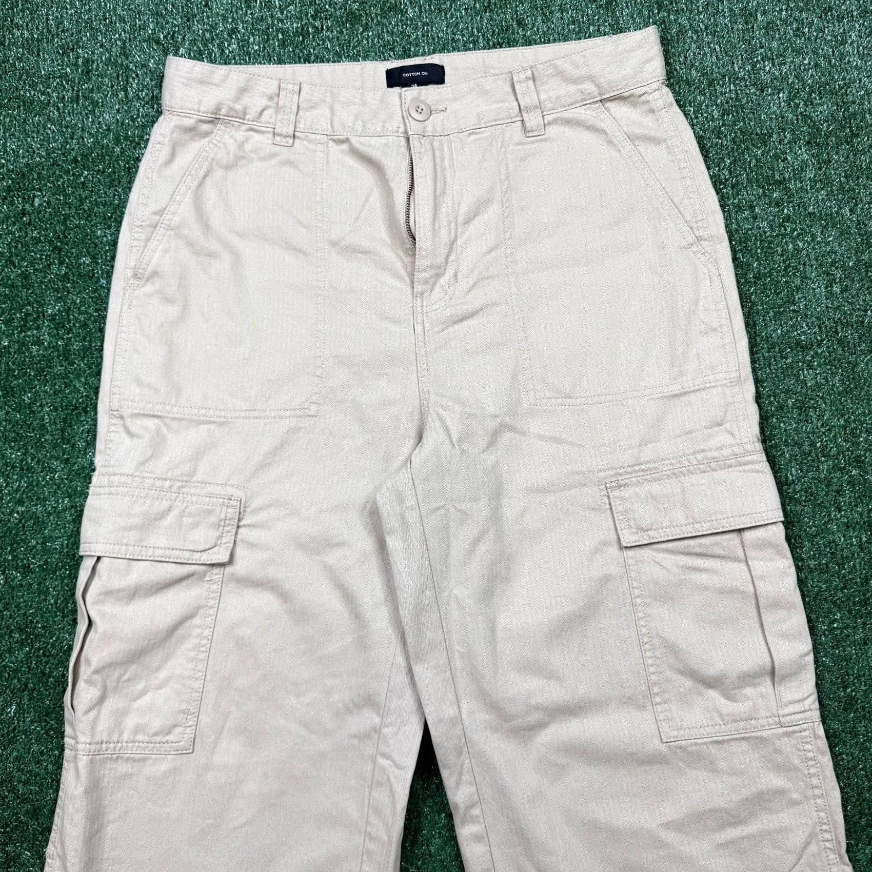 Cotton On Cotton On Cargo Pants Mens Size 34 x 28 Brown Vintage? No—34 Tag, 36 Fit Cargo Pocket Cotton On Pants Men Brown 28 Inseam Casual Spring Summer Fall Size US 34 / EU 50 - 2 Thumbnail