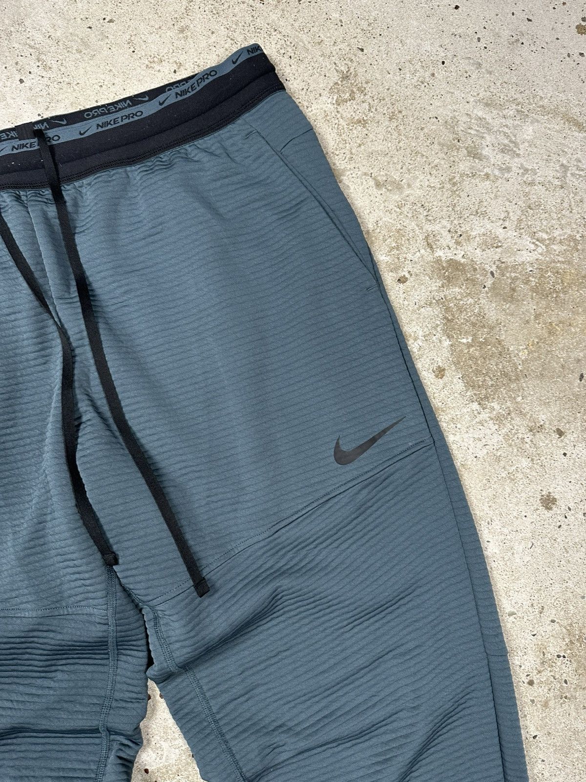 Nike × Vintage Vintage Nike Baggy Track Pants Swoosh rare Size US 35 - 6 Thumbnail