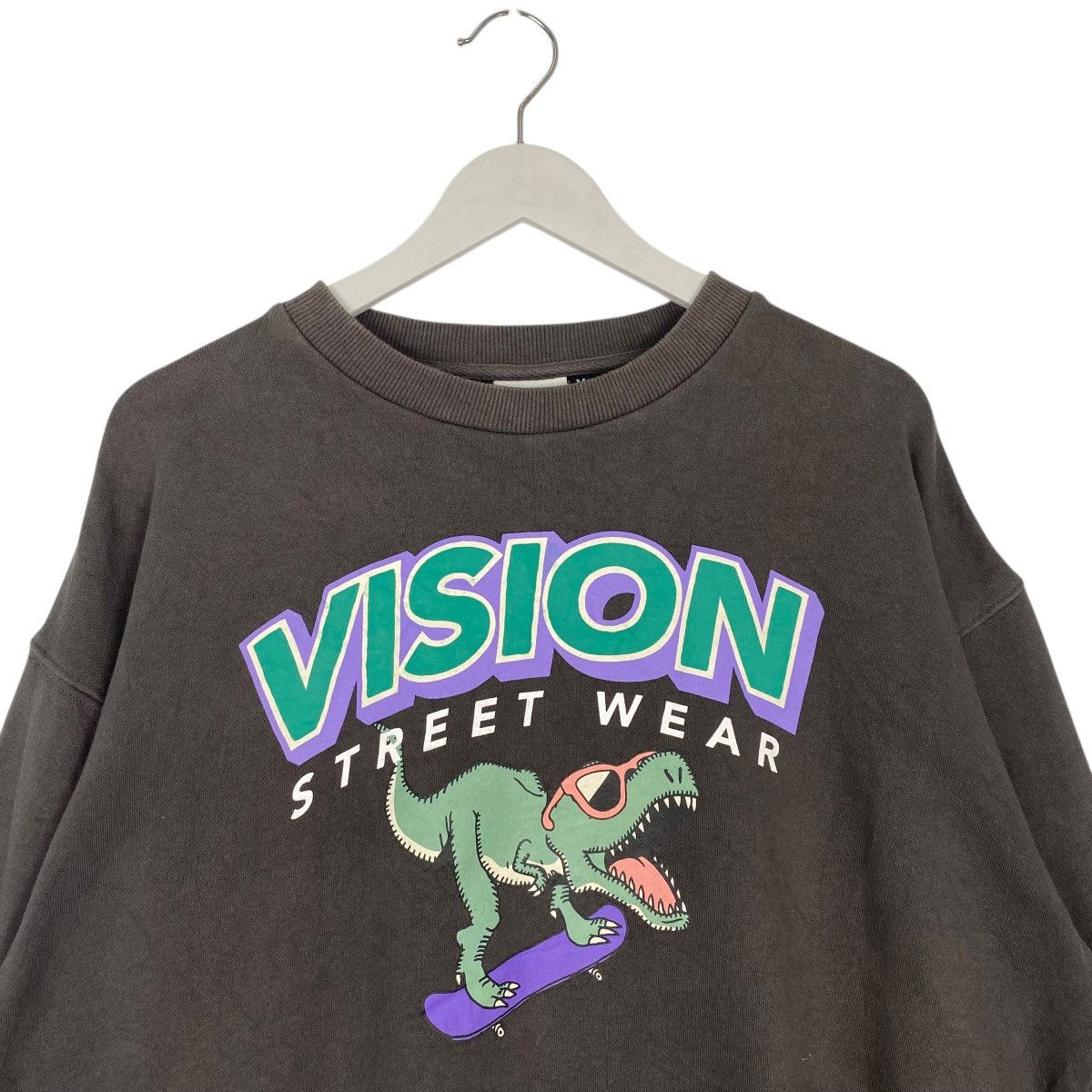 Vintage Vintage Vision Street Wear Crewneck Sweatshirt Brown Size L Size US L / EU 52-54 / 3 - 4 Thumbnail