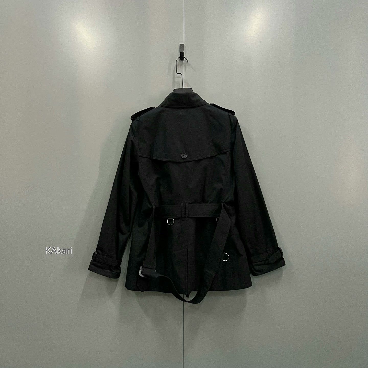 Burberry Burberry Black Double-Breasted Trench Coat Size US XS / EU 42 / 0 - 2 Thumbnail