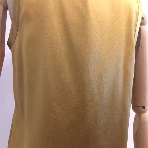 Lafayette 148 LAFAYETTE 148 Perla Luxe Silk Charmeuse Blouse - Gold Size S / US 4 / IT 40 - 8 Thumbnail