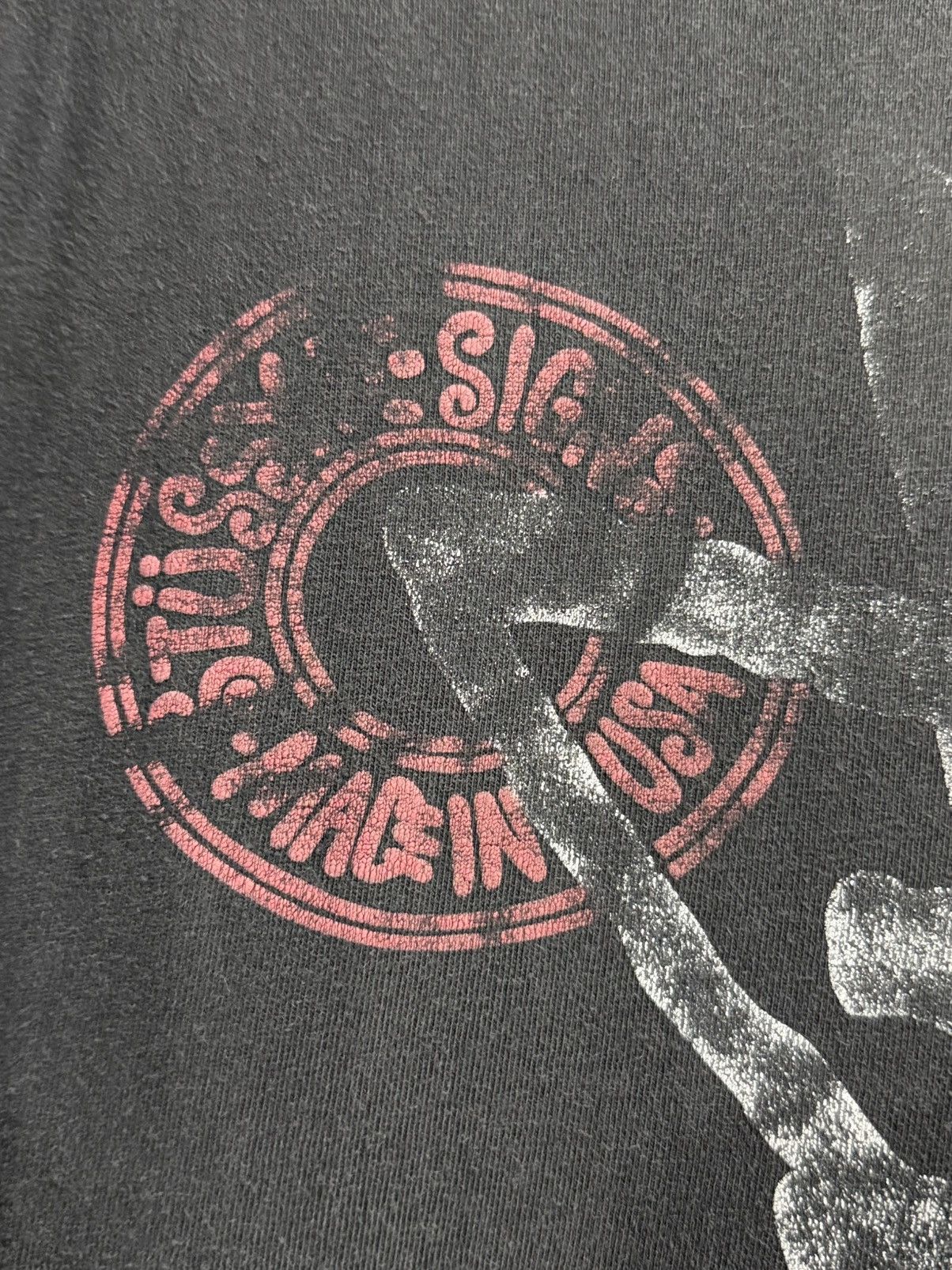Stussy Thrashed Vintage 90s Stussy Signs Made In Usa Sun Faded Tee Size US M / EU 48-50 / 2 - 4 Thumbnail