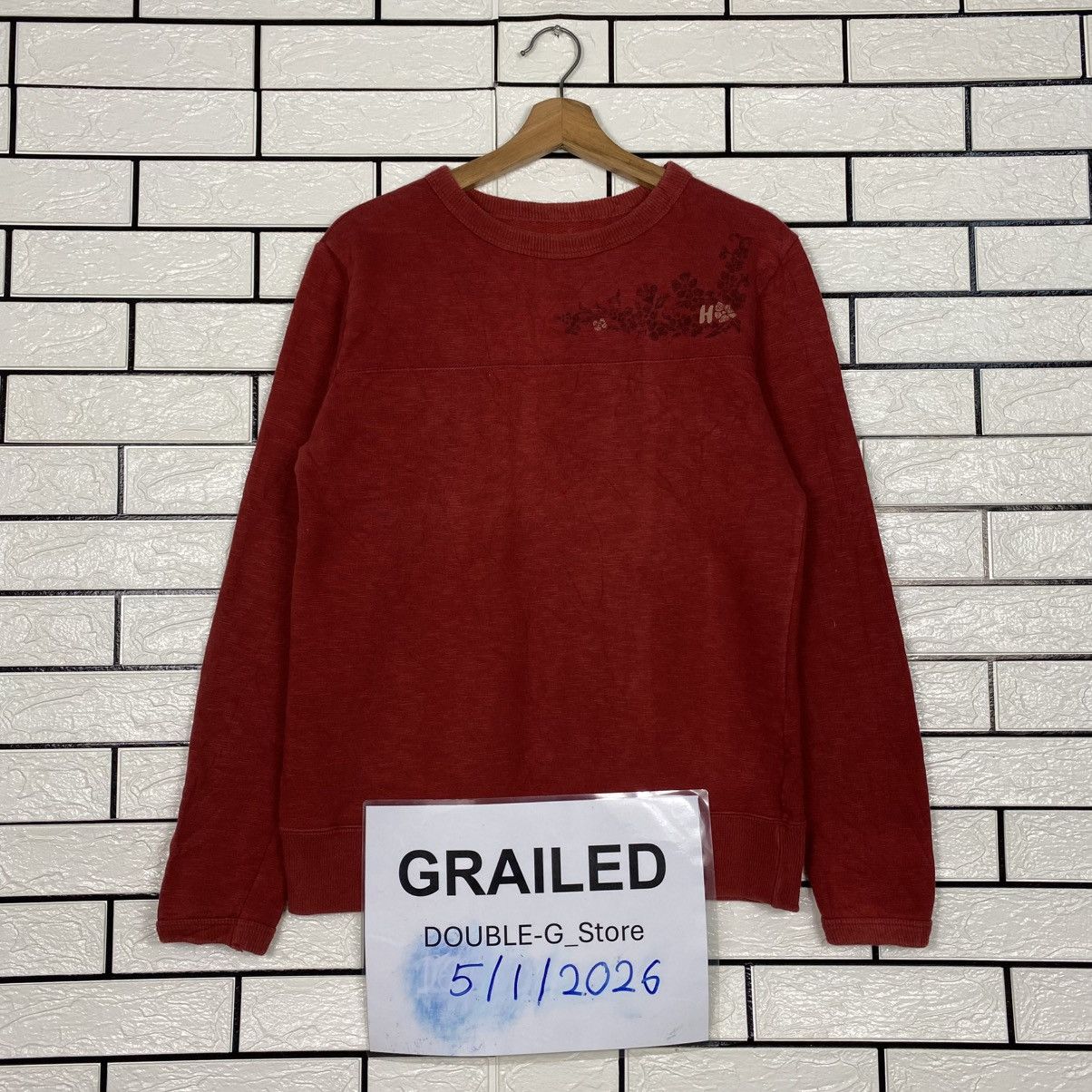 45rpm 📌Vintage Long Sleeve Sweatshirt R Japan Made Size US L / EU 52-54 / 3 - 1 Thumbnail