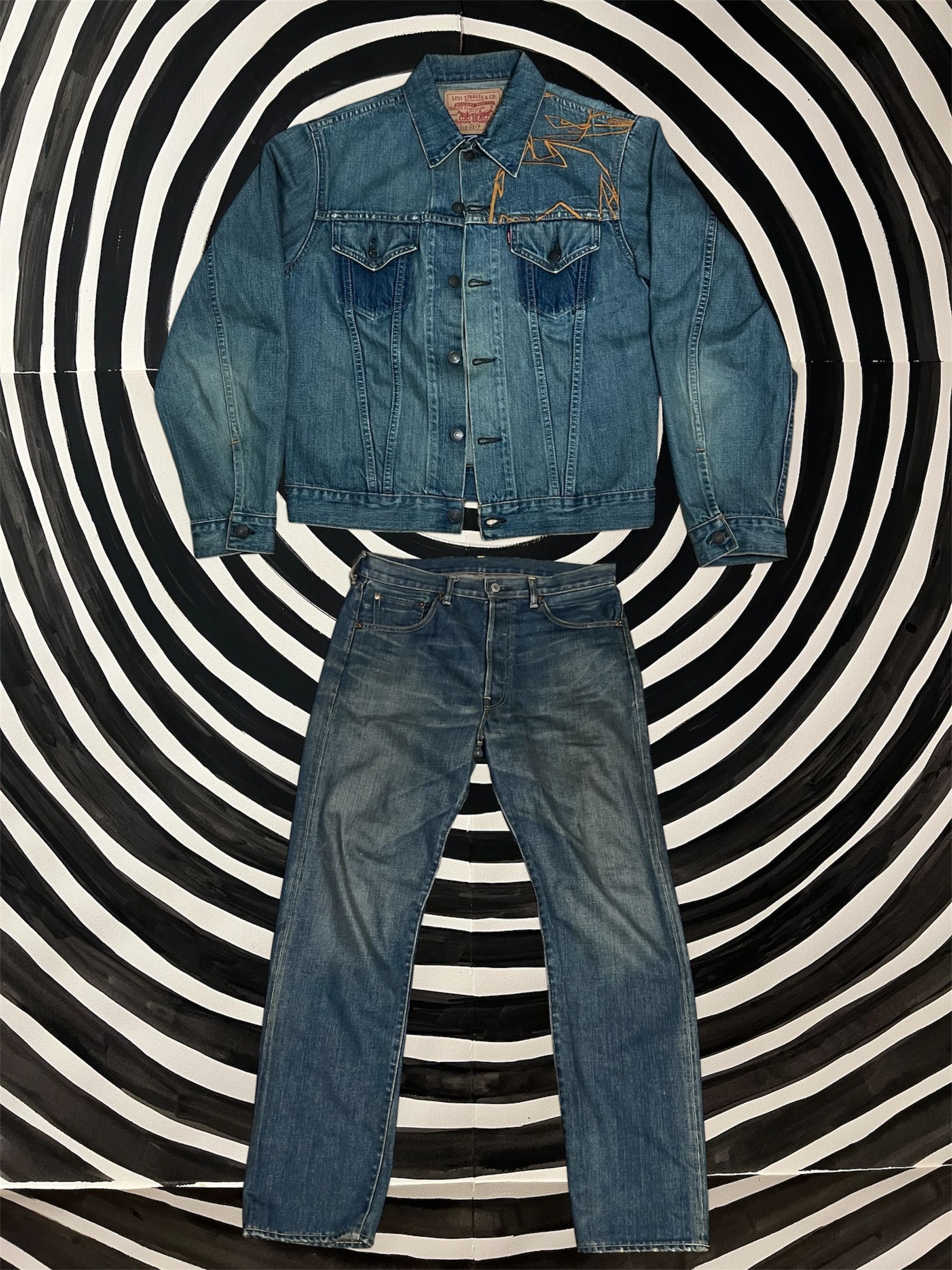 Levi's Levi x Futura 39meg denim set 2005 Size US 36 / EU 52 - 1 Thumbnail