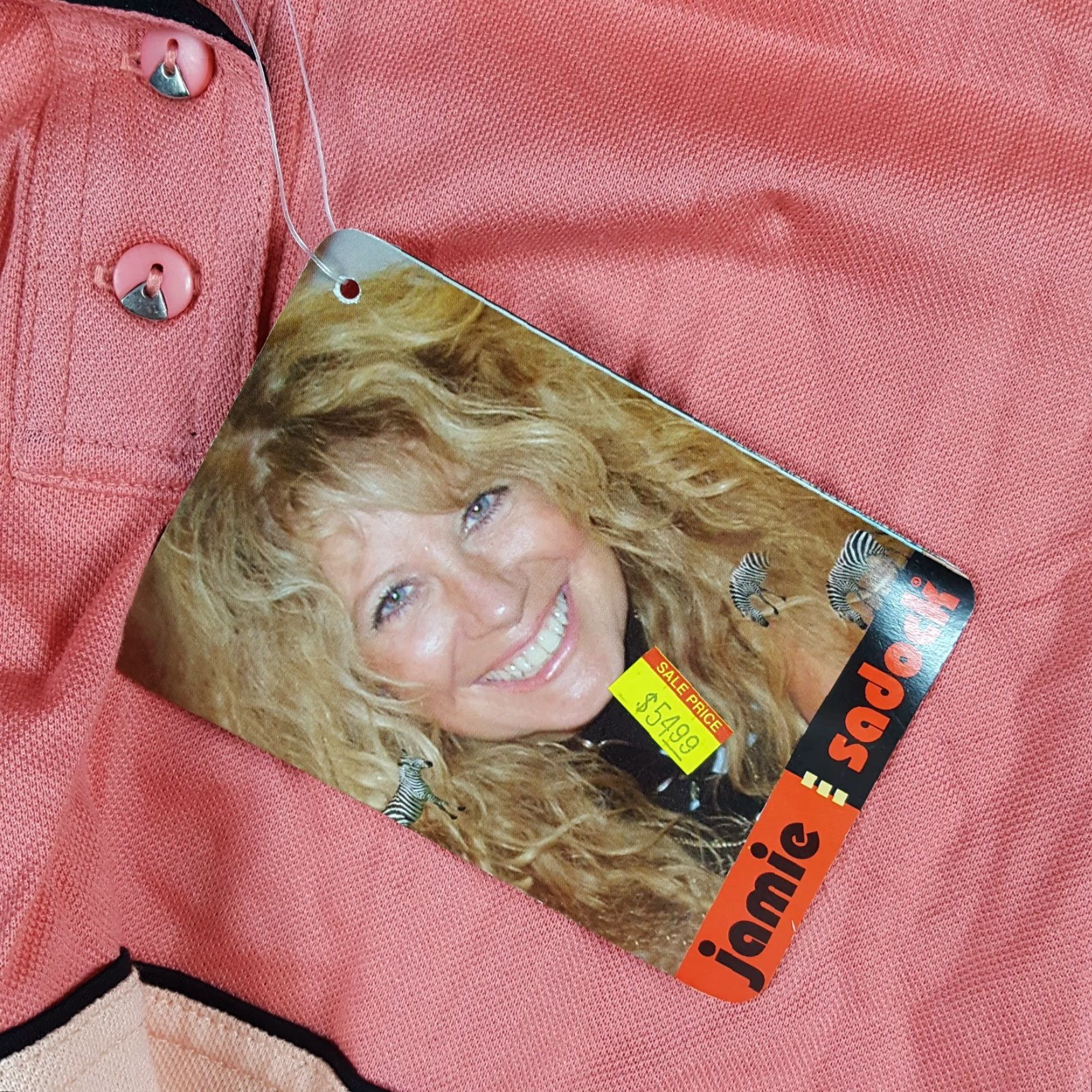 Vintage VINTAGE Jamie Sadock Polo Shirt Womens XS Pink Button Collar Golf Polo Shirt Size XS / US 0-2 / IT 36-38 - 7 Thumbnail