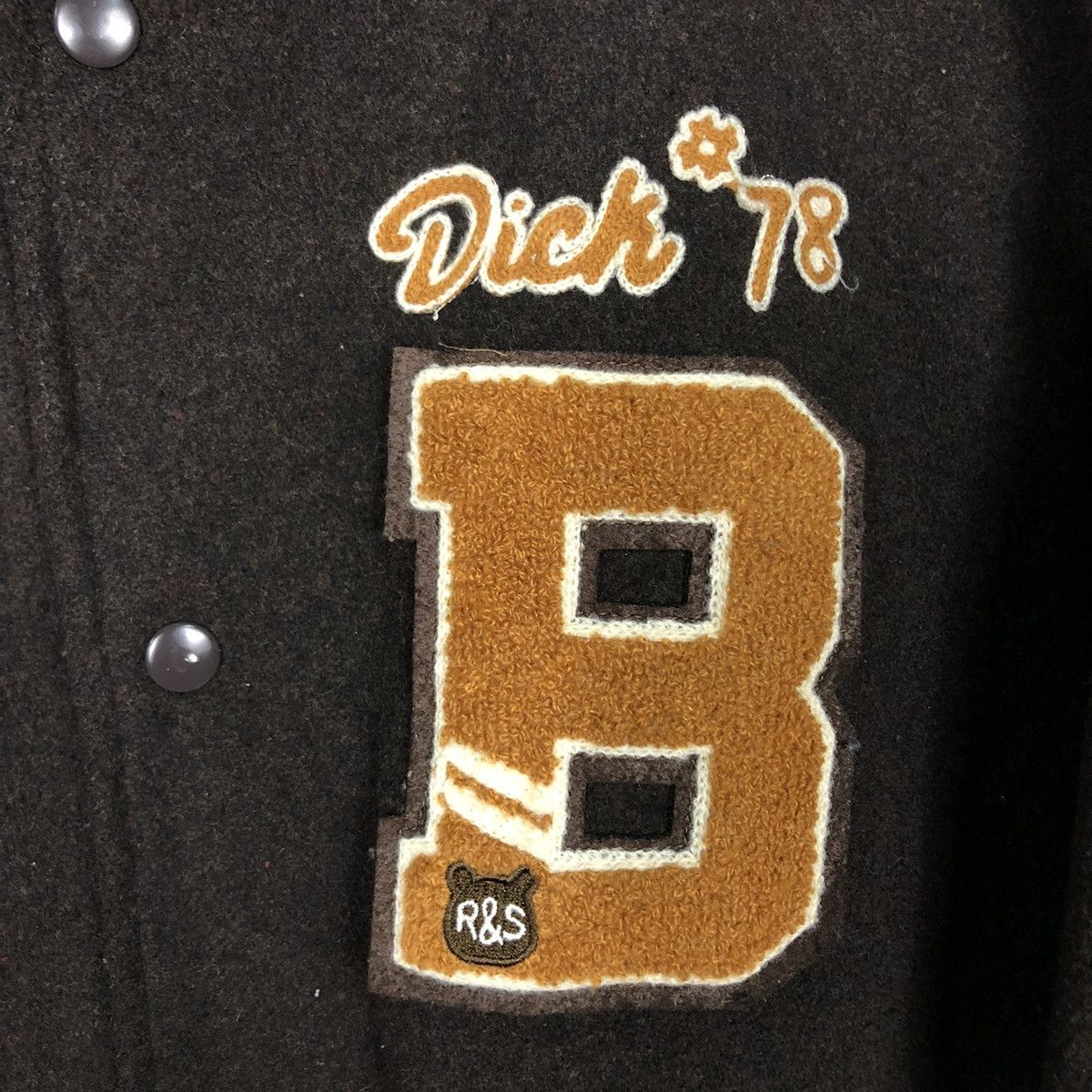 Hysteric Glamour 📌Vintage Bomber Jacket Wool Rivet & Surge Big Logo Design Size US M / EU 48-50 / 2 - 20 Thumbnail