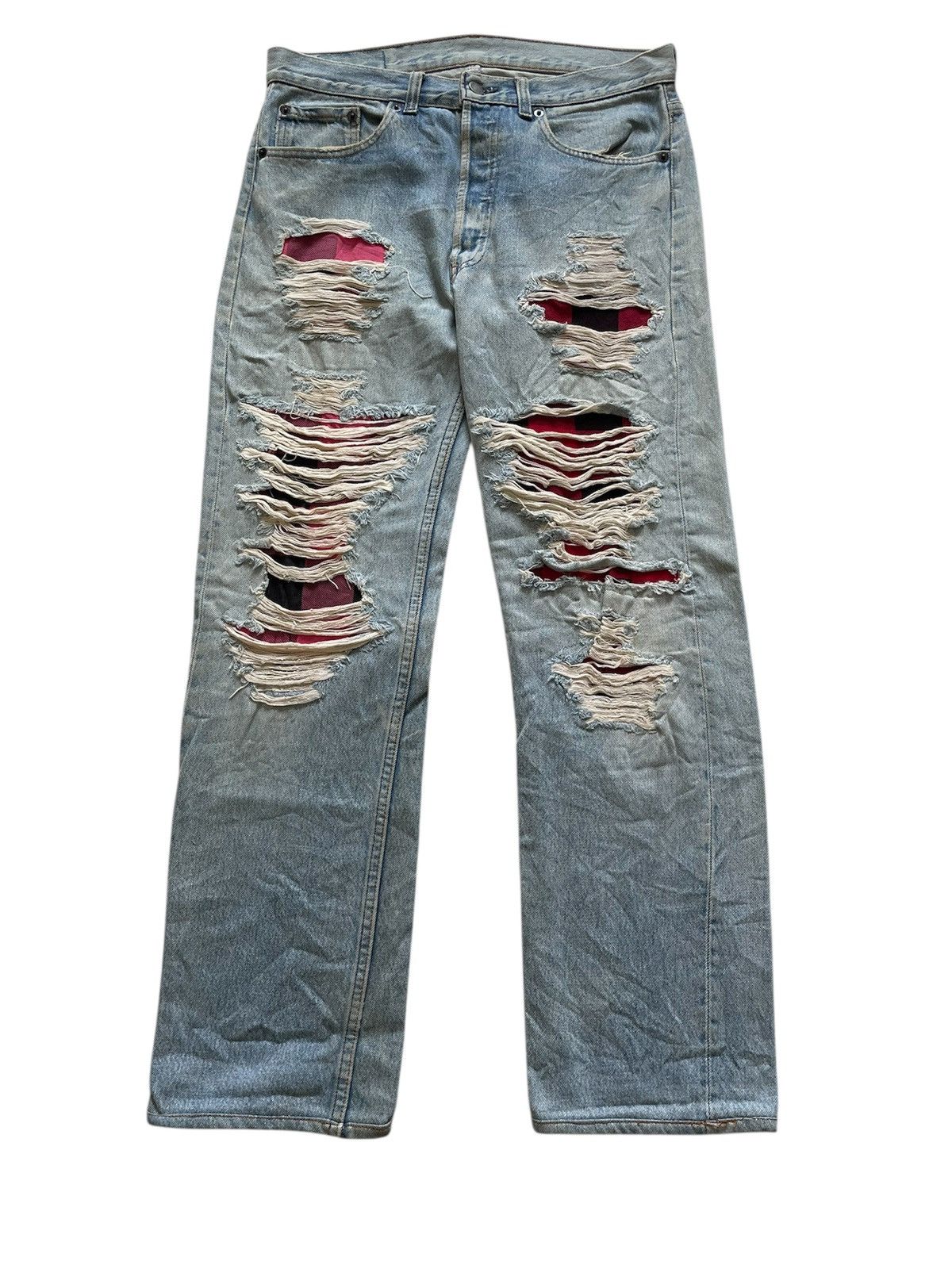 Japanese Brand × Vintage Vintage Japanese Brand Thrashed&Repair inspired Number Nine Size US 32 / EU 48 - 1 Thumbnail
