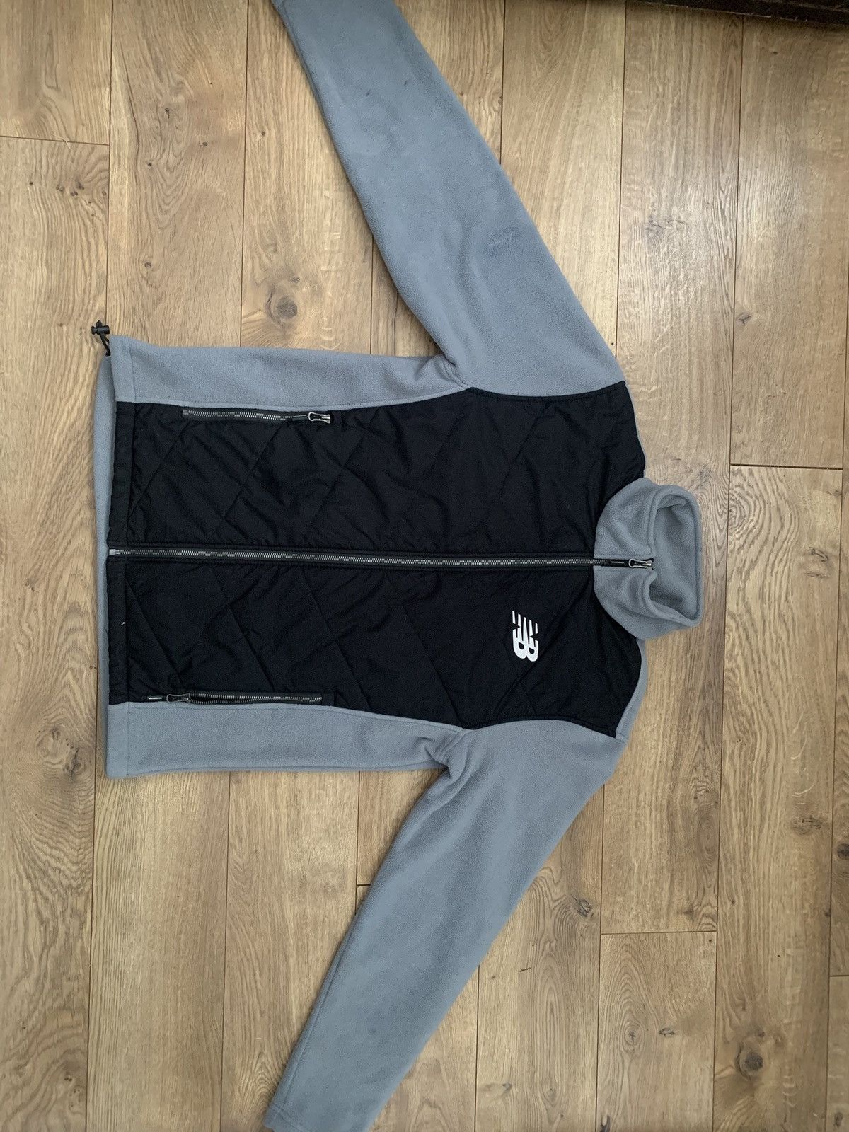 New Balance Grey and Black Zipper turtle neck Size US S / EU 44-46 / 1 - 2 Thumbnail