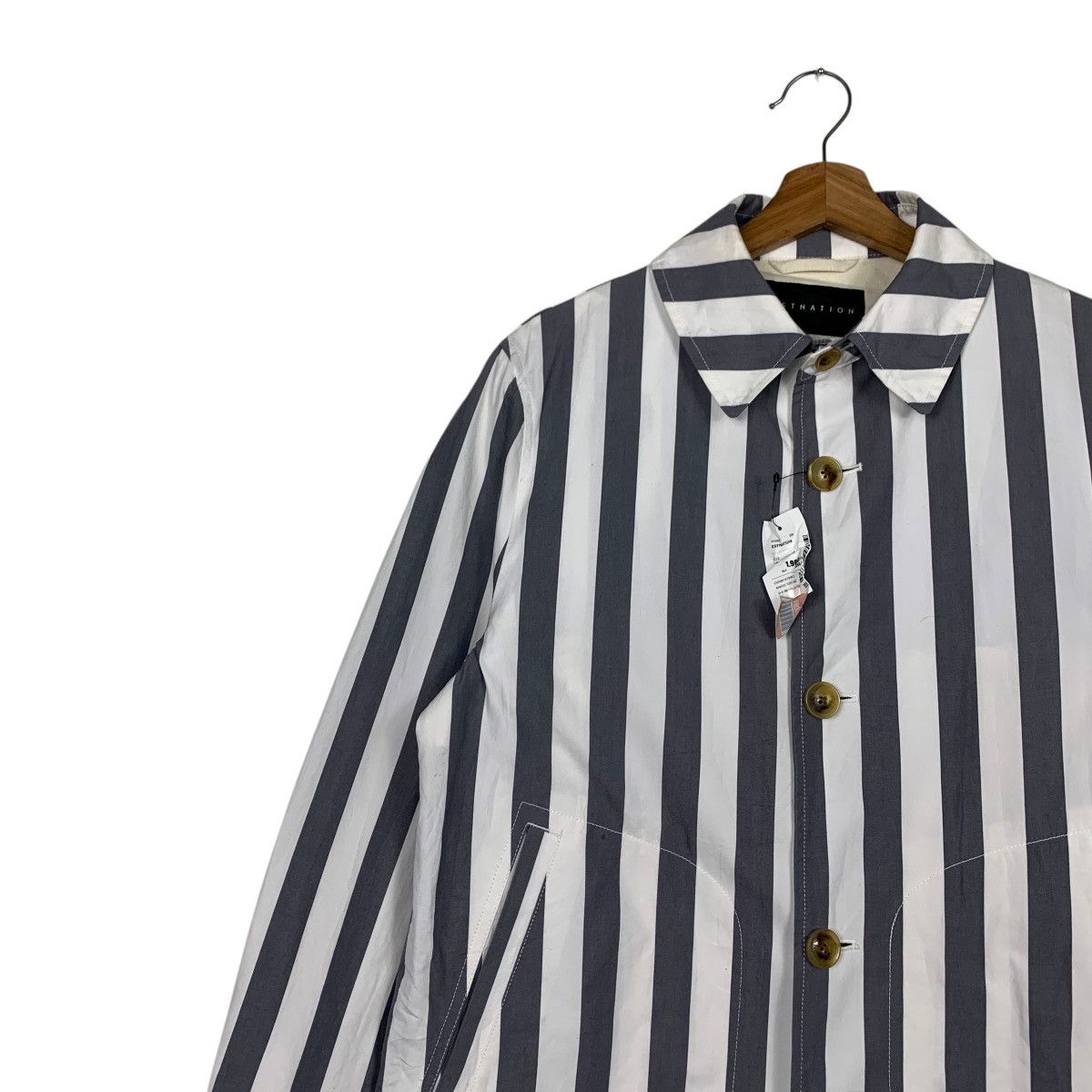 Japanese Brand ESTNATION Made in Japan Striped Button Shirt #2361-C106 Size US M / EU 48-50 / 2 - 6 Thumbnail
