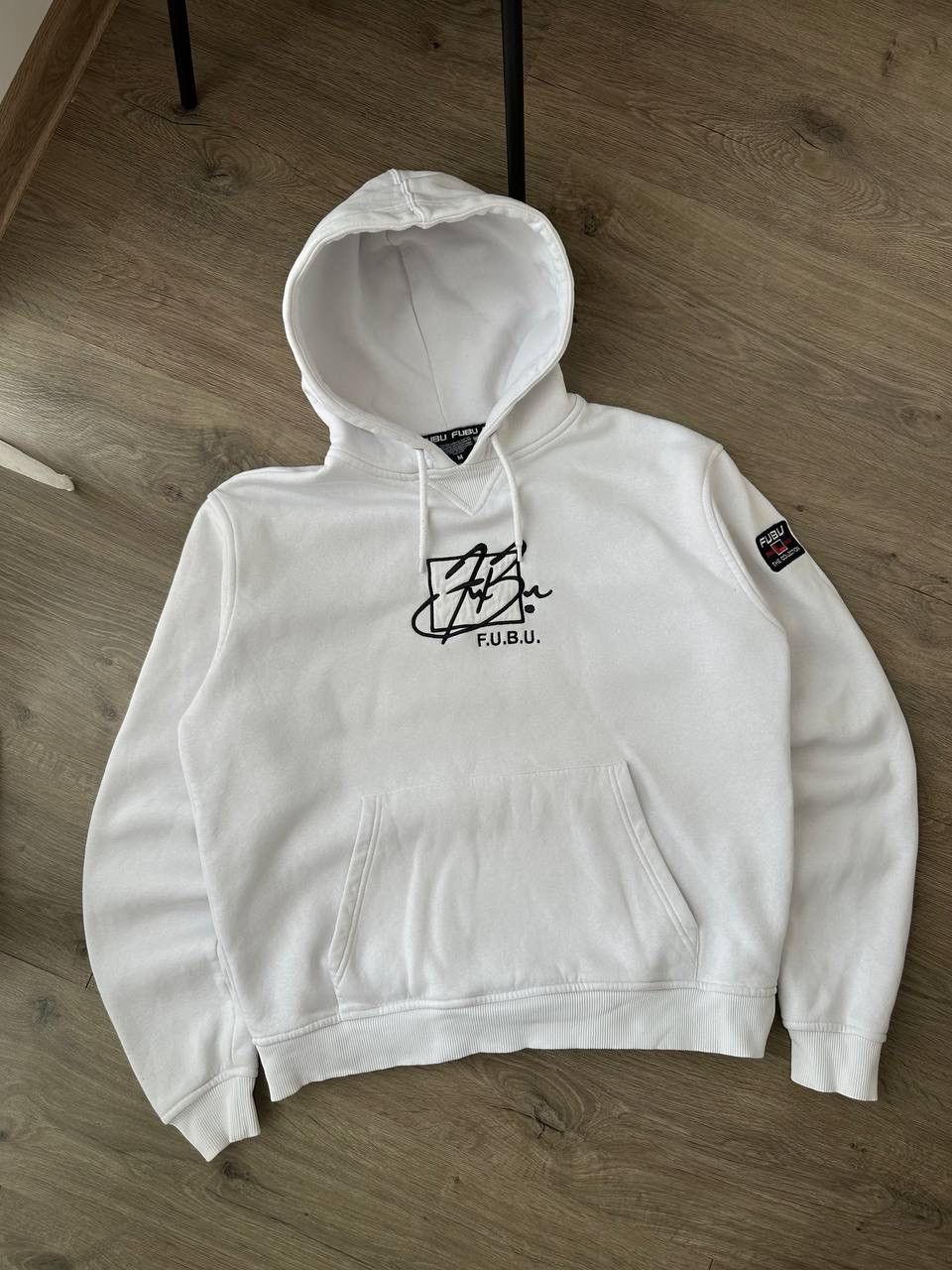 Fubu × Vintage Vintage Fubu White Centre Logo Hoodie Size US M / EU 48-50 / 2 - 5 Thumbnail