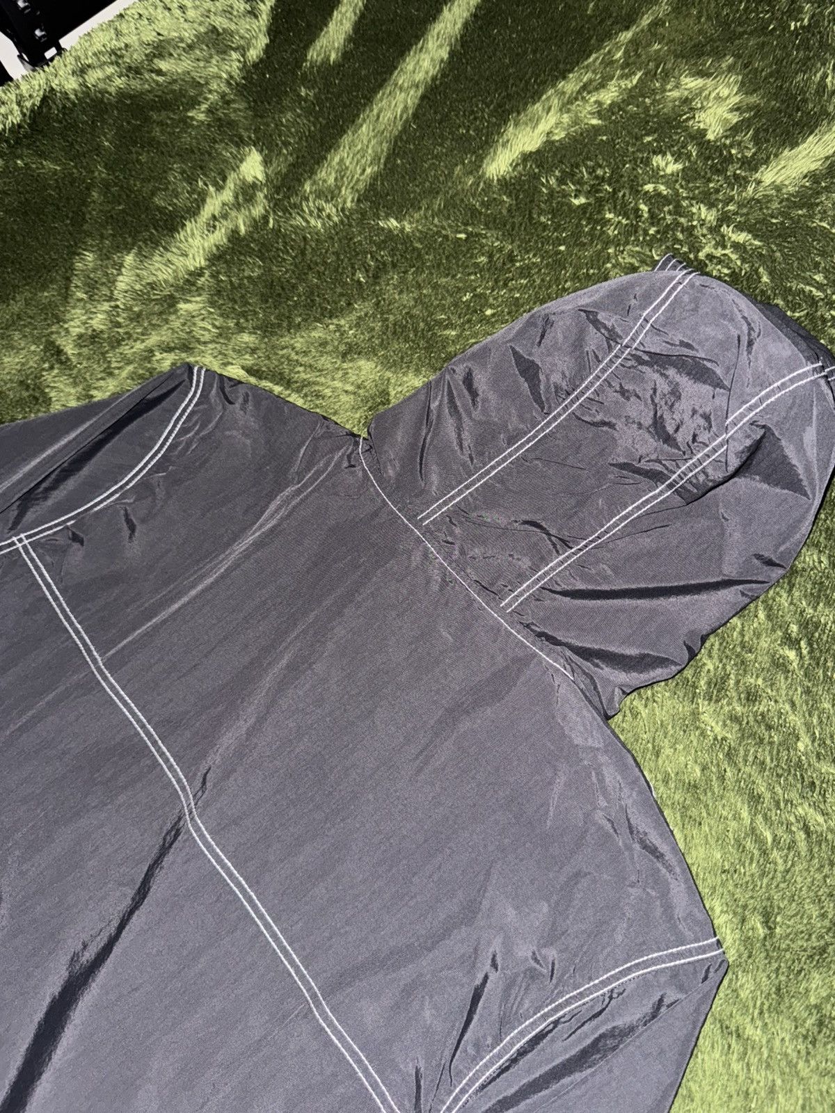 Stussy [XL] stussy stitched detail nylon hood anorak jacket black Size US XL / EU 56 / 4 - 9 Thumbnail