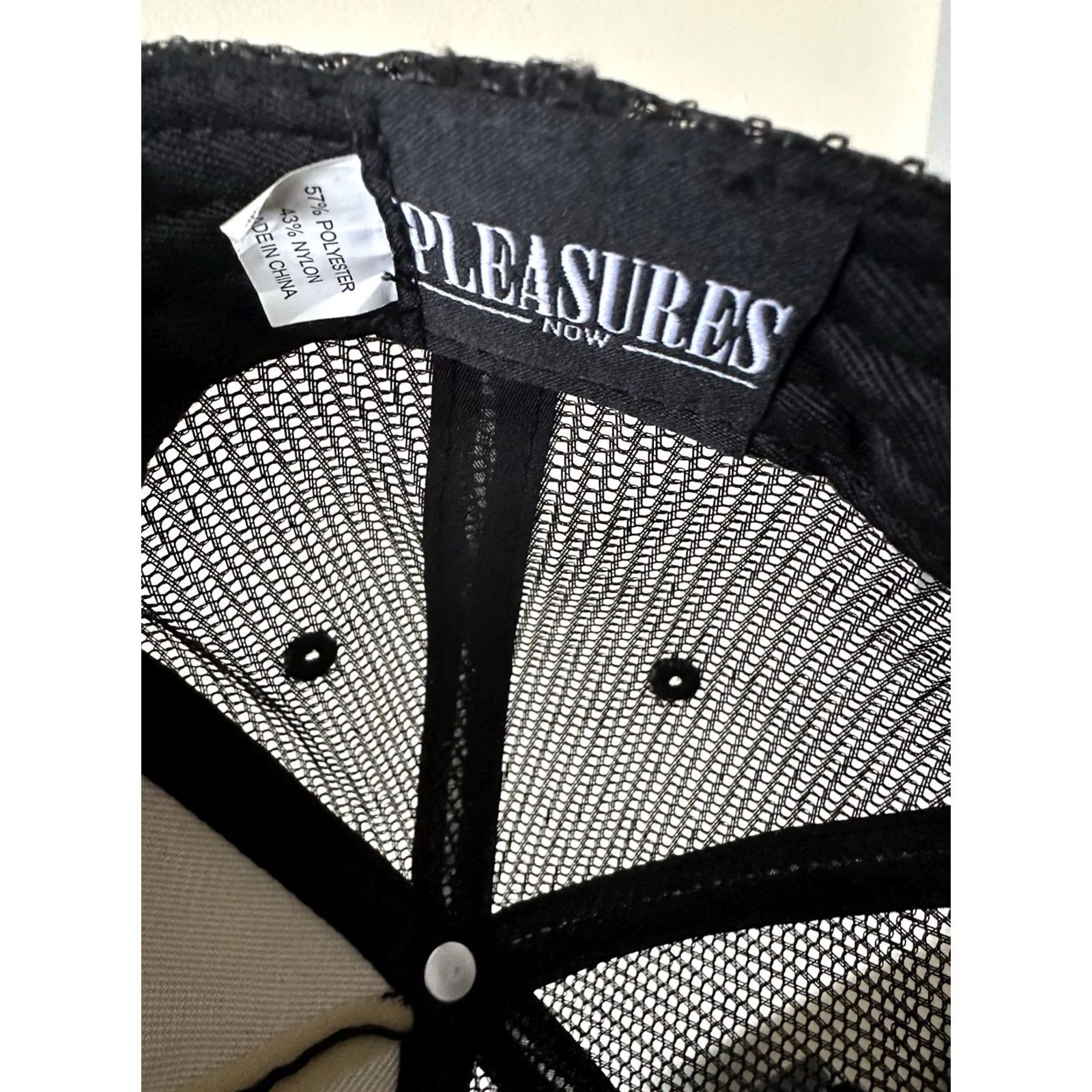 Pleasures Pleasures Hat Mens One Size Black Lithium Trucker Cap Sold Our Everywhere Red Embroidery Size ONE SIZE - 6 Thumbnail