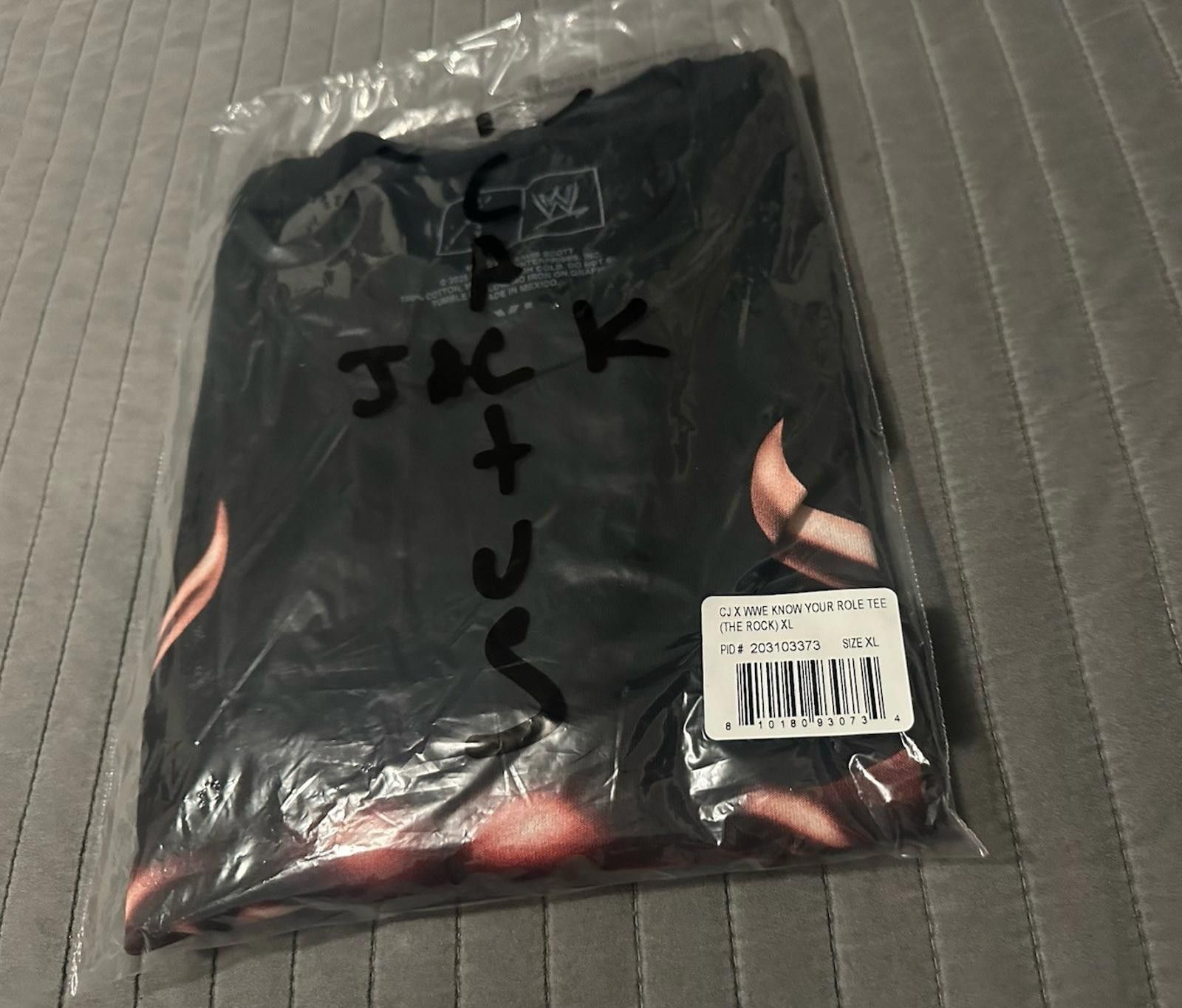 Travis Scott Travis Scott WWE The Rock WrestleMania Cactus Jack TShirt XL Size US XL / EU 56 / 4 - 6 Thumbnail