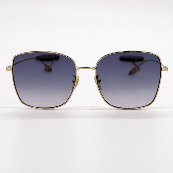 Gucci NEW GUCCI SUNGLASSES GG1030SK 001 GOLD WOMEN EYEWEAR GUCCI Size ONE SIZE - 3 Thumbnail