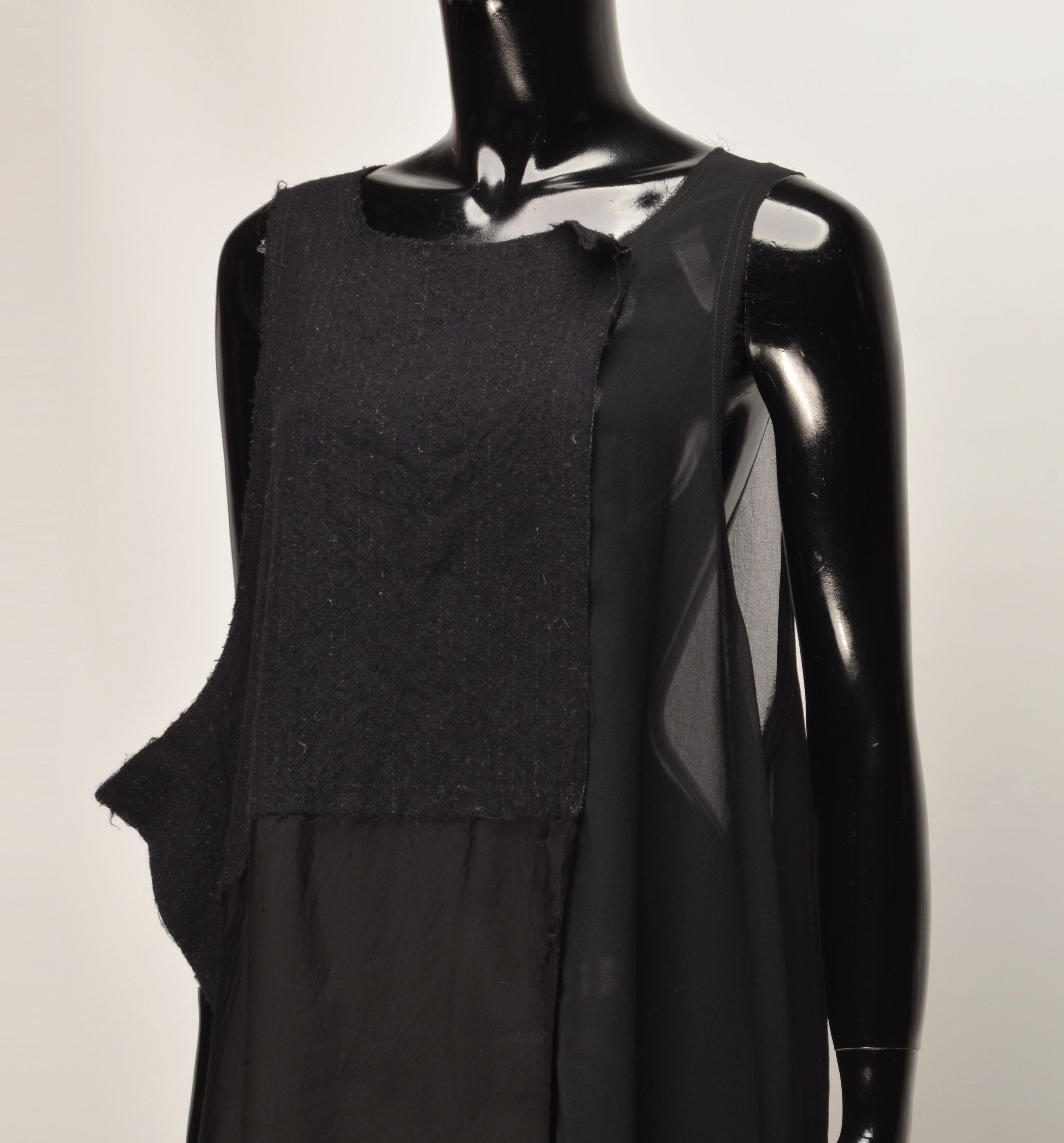 Rundholz Rundholz Avant Garde Asymmetric Raw Edge Deconstructed Dress Size ONE SIZE - 2 Thumbnail