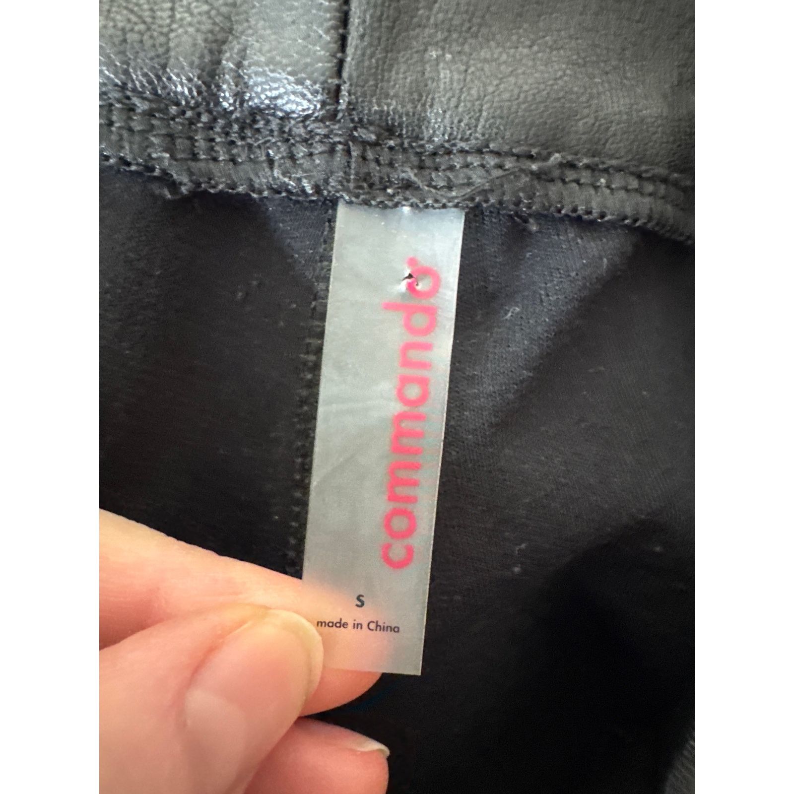 Commando COMMANDO Faux Leather Pull On Jogger Pant Black Size Small Size 28" / US 6 / IT 42 - 7 Thumbnail