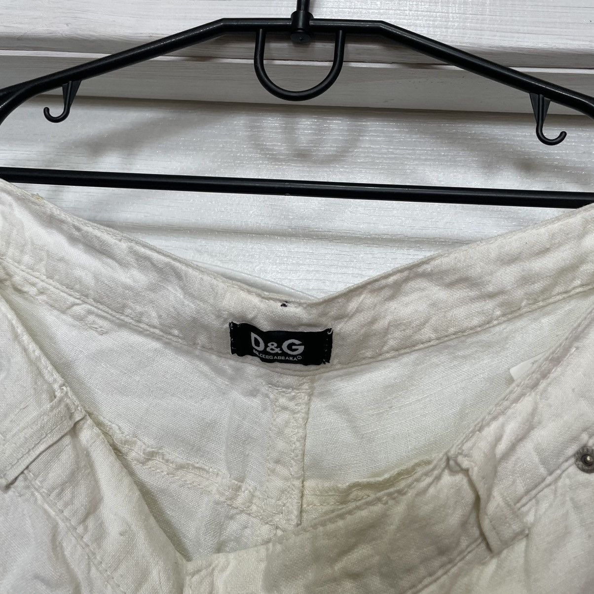 Dolce & Gabbana × Vintage Archive Dolce Gabbana 90s Linen Pants die joggers jeans Size US 34 / EU 50 - 7 Thumbnail