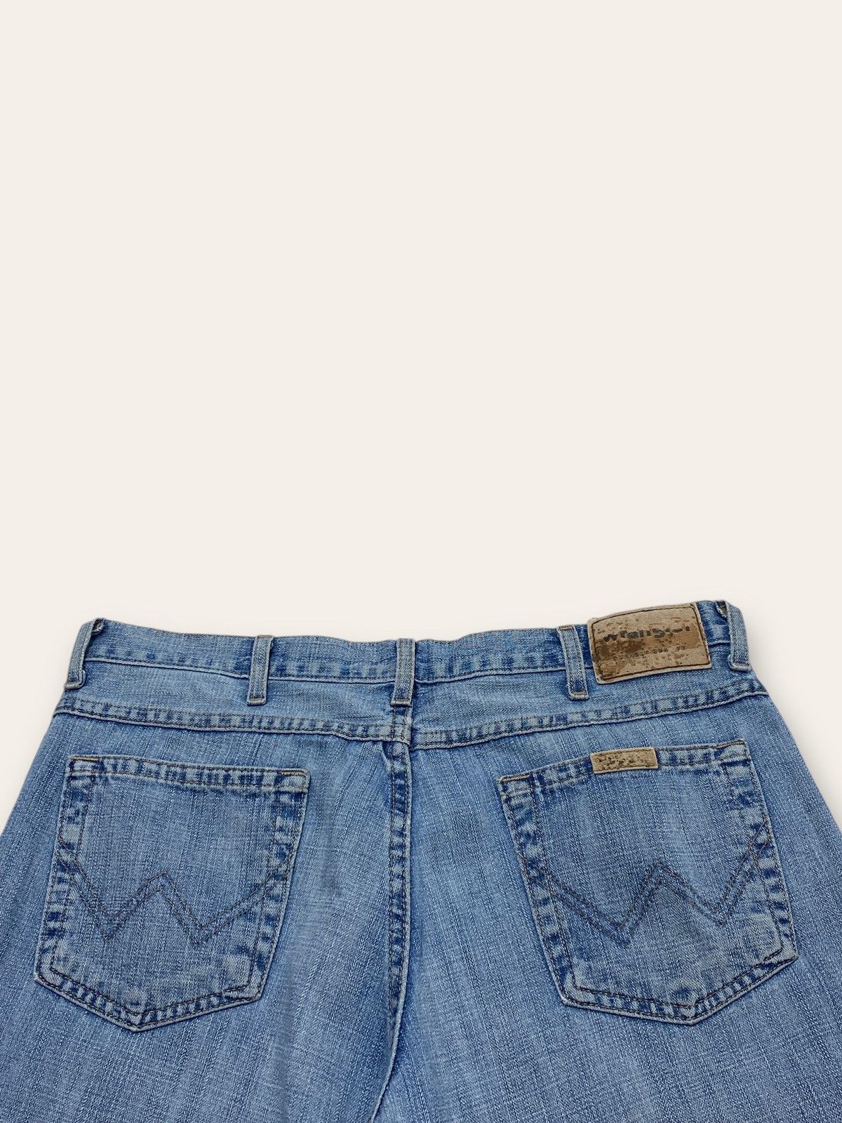 Jean Vintage WRANGLER Bootcut Light Blue Denim Jeans W35 L31 Size US 35 - 11 Thumbnail