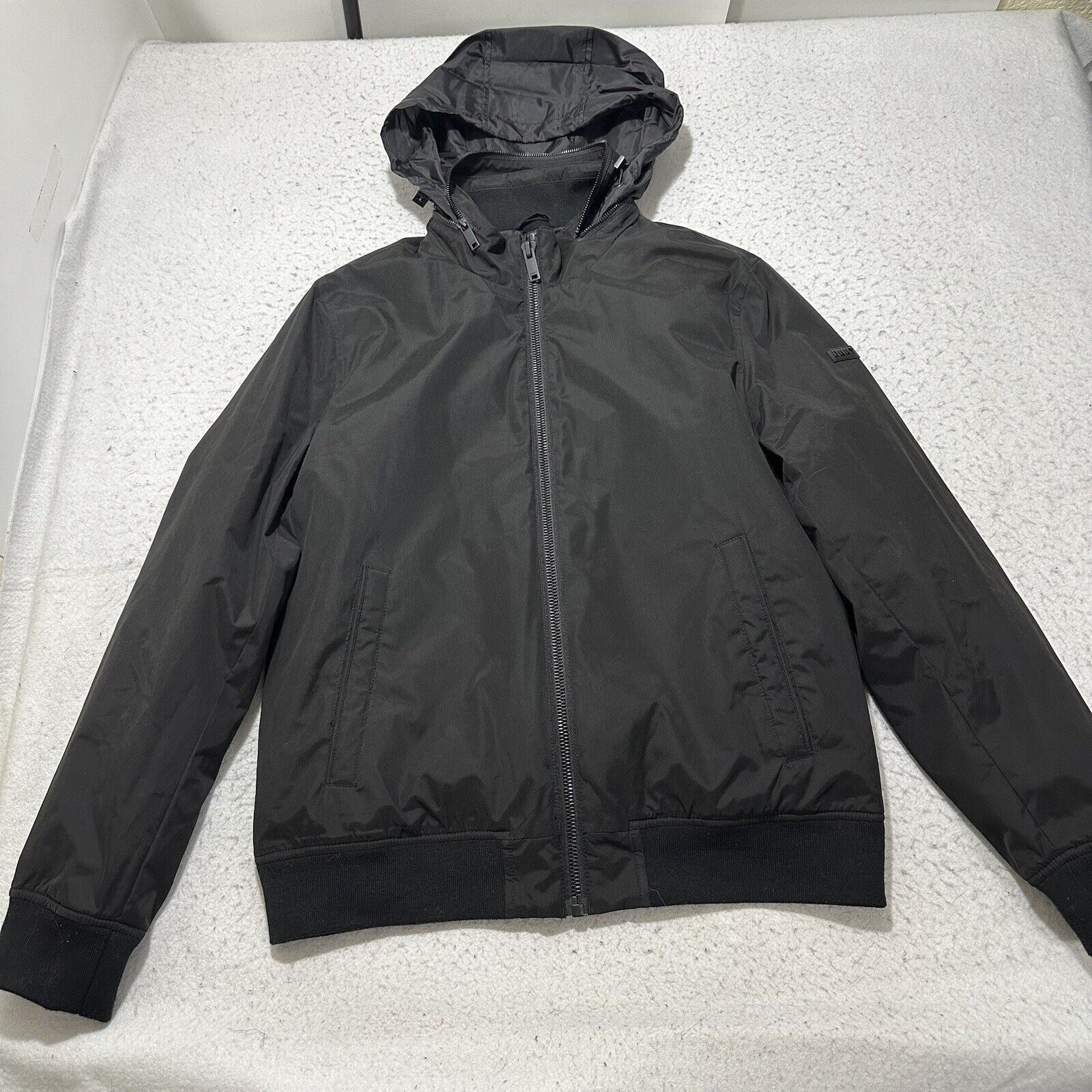 DKNY DKNY Medium Windbreaker Jacket Zip Hooded Black Logo Coat Size US M / EU 48-50 / 2 - 1 Thumbnail