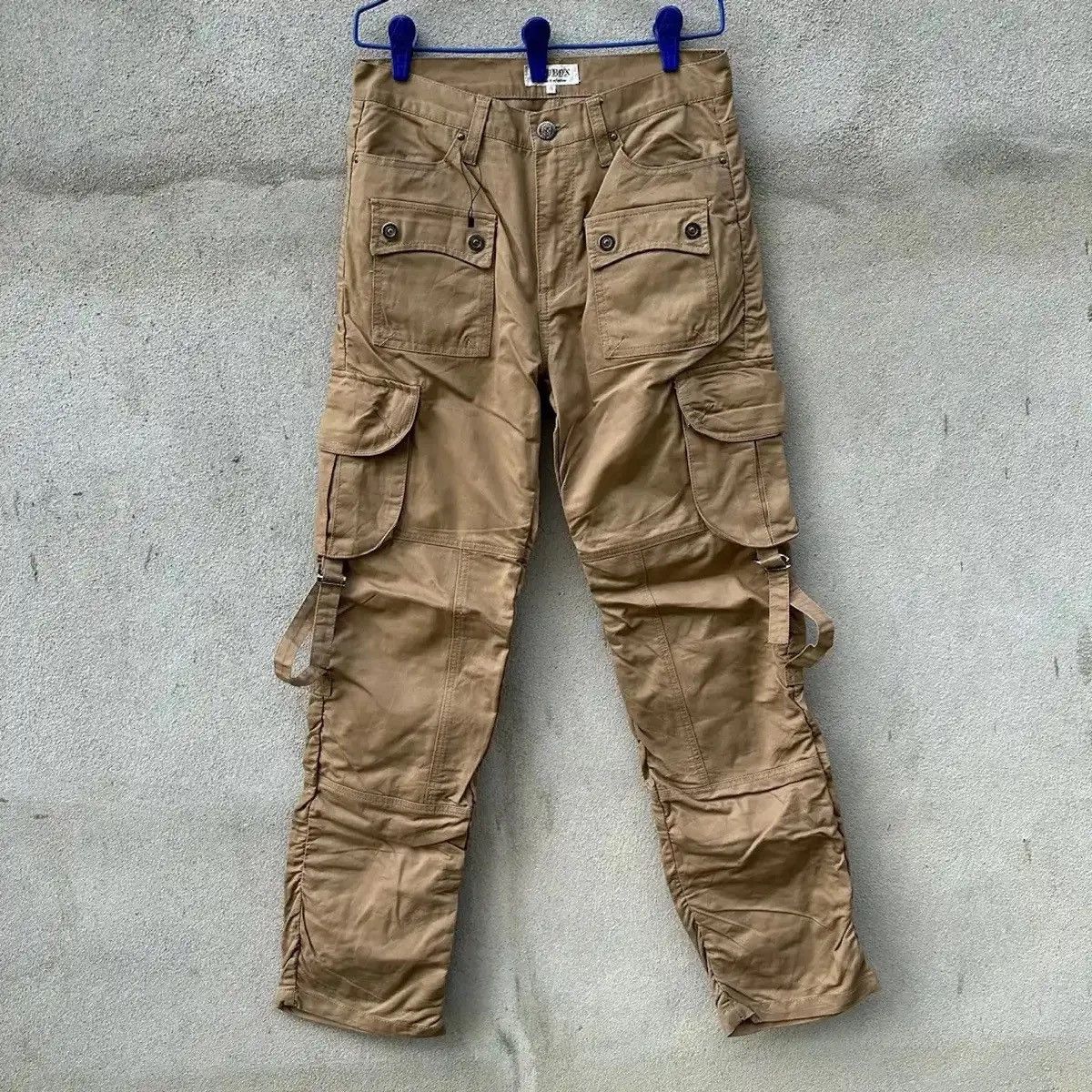 LOWBOX RARE‼️LOWBOX JAPAN💥BONDAGE PUNK FLARE PARACHUTE MULTI CARGO Size US 30 / EU 46 - 1 Thumbnail