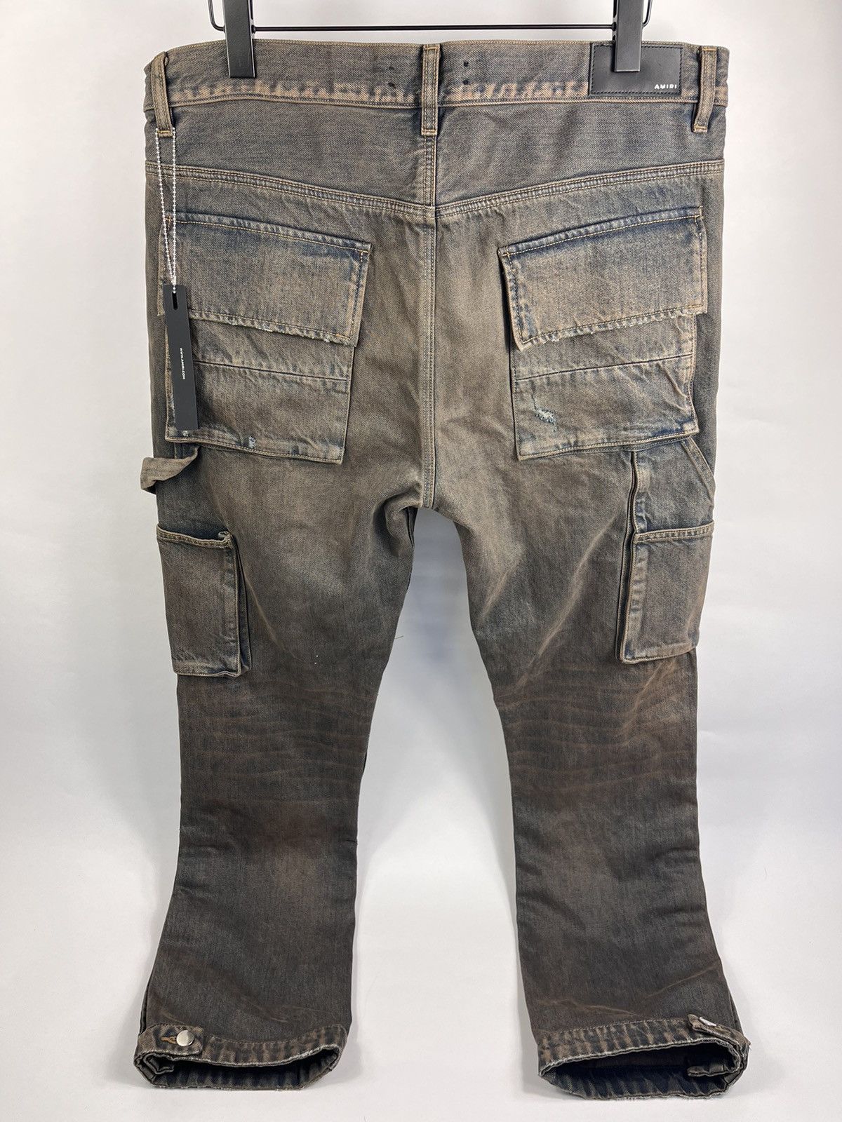 Amiri CARGO FADED BROWN CARPENTER DENIM JEANS Size US 36 / EU 52 - 2 Thumbnail