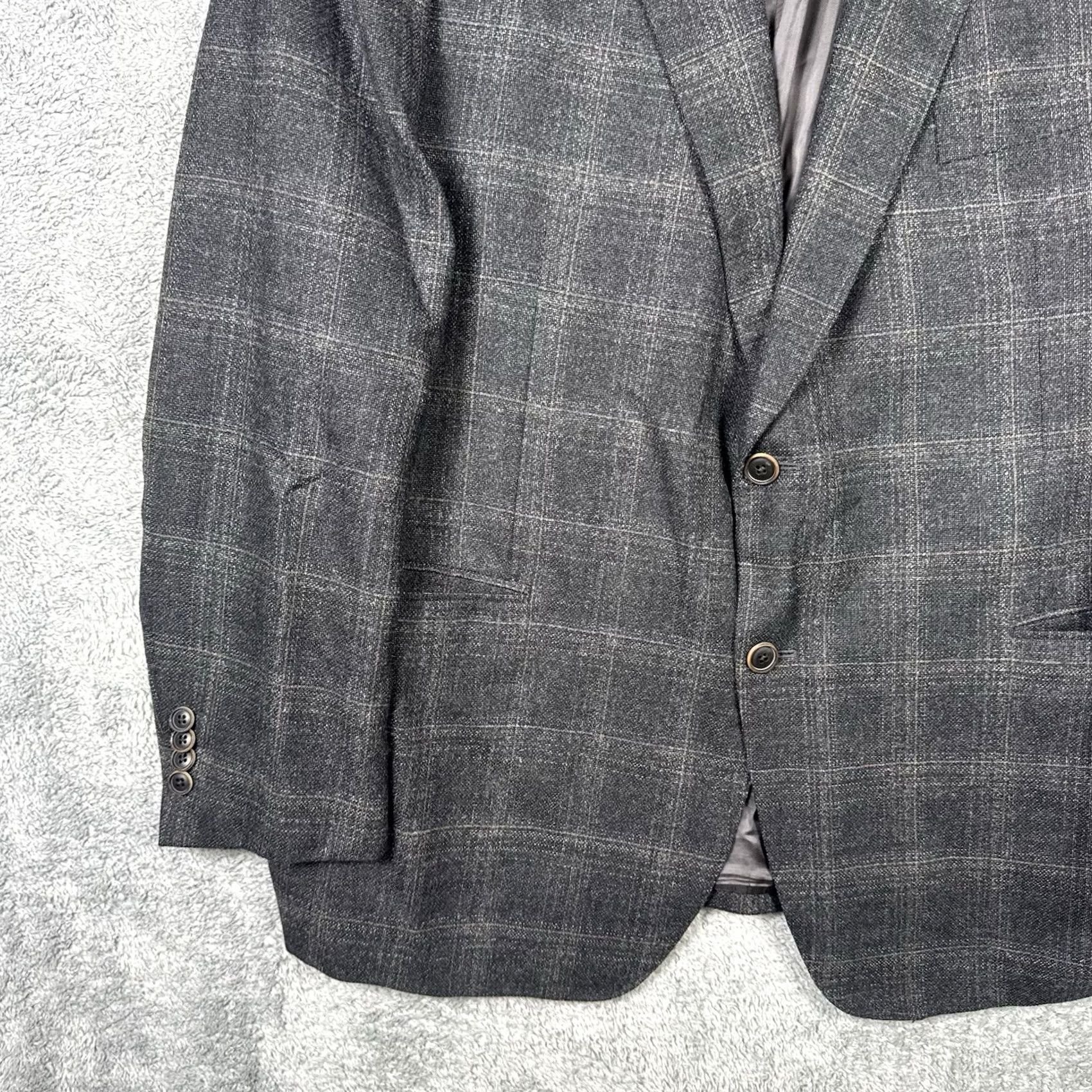 Vintage Samuelsohn 1923 SB Garner Blazer Men 46R Super 110s Sport Coat Wool Jacket Italy - Business & Formal Size 46R - 5 Thumbnail
