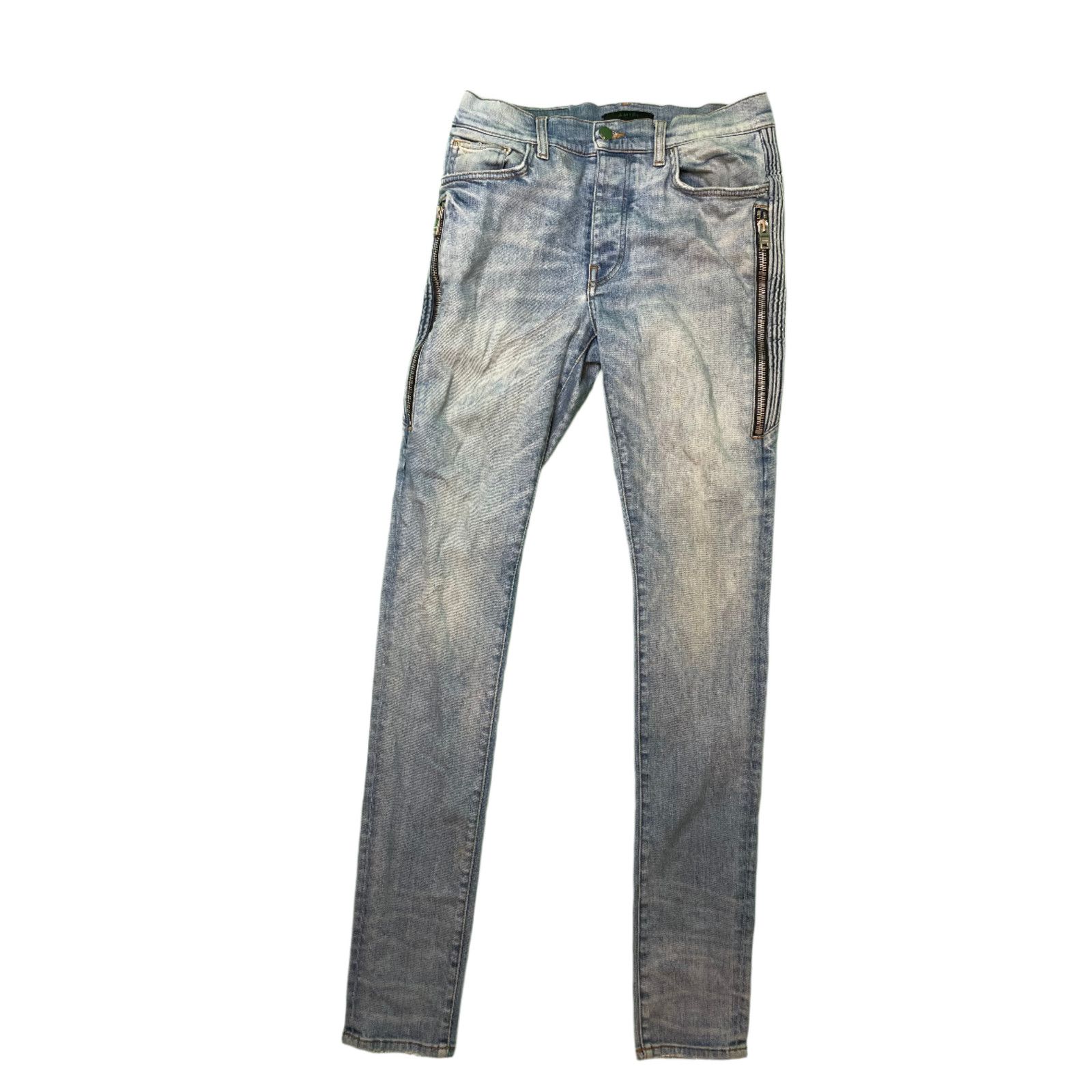 Amiri Amiri Zipper Thrasher Blue Jeans Size US 31 - 7 Thumbnail