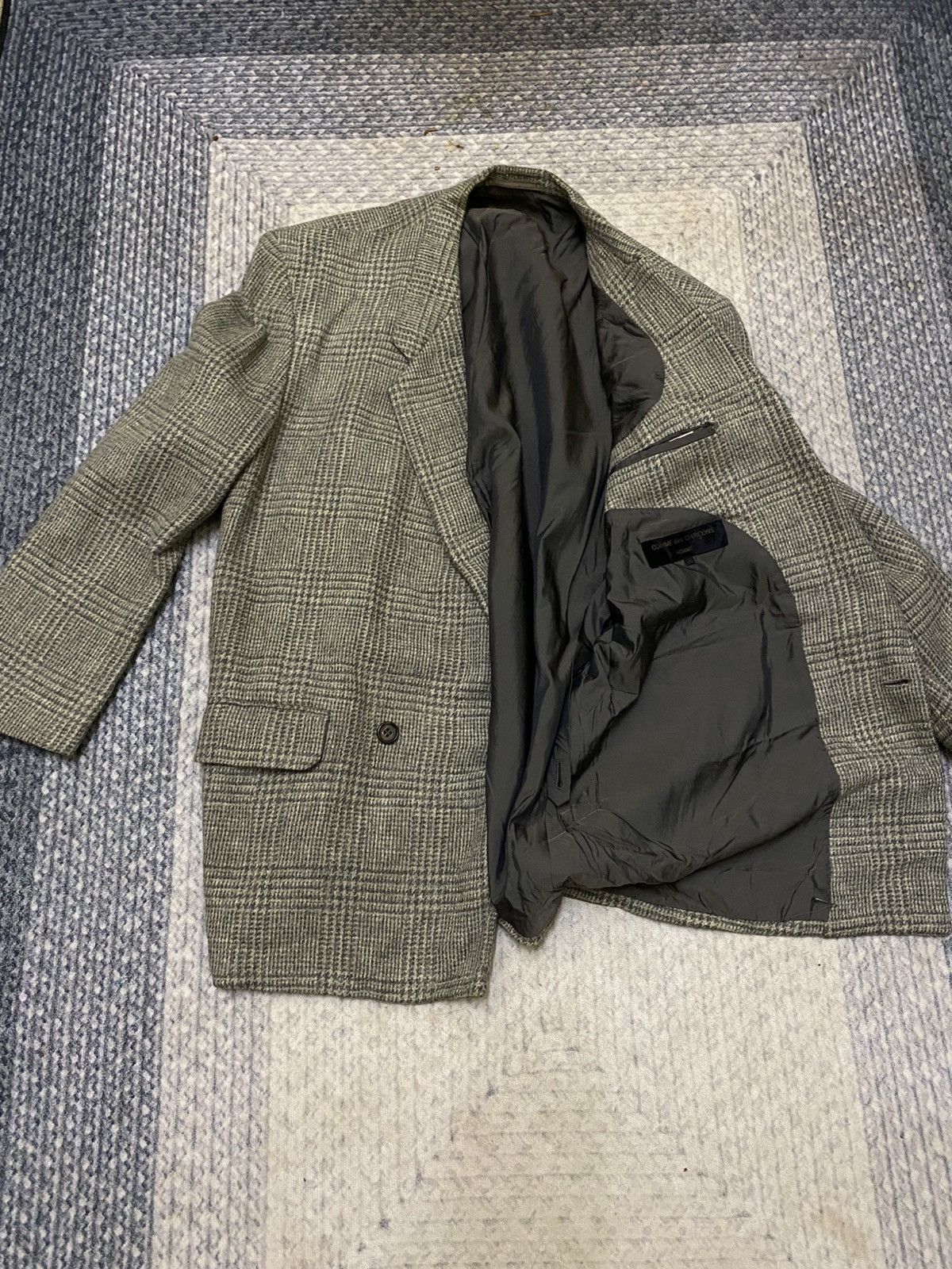 Comme des Garcons Homme LATE 80s, AD 1989 CDG HOMME TWEED TWILL BLAZER Size US M / EU 48-50 / 2 - 4 Thumbnail