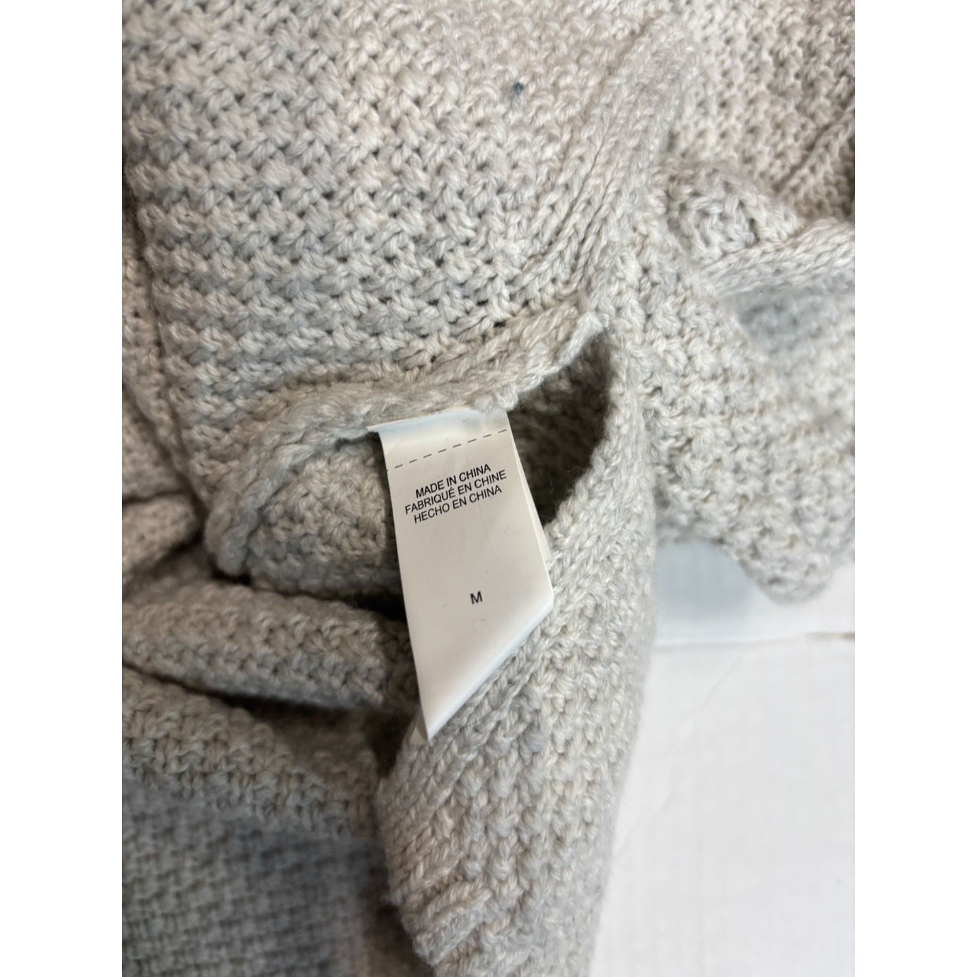 Lucky Brand Lucky Brand Cable Knit Turtleneck Sweater, Gray, Size M Size M / US 6-8 / IT 42-44 - 8 Thumbnail