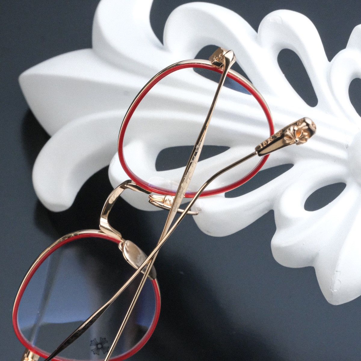 CHROME HEARTS BONE PRONE I GLASSES