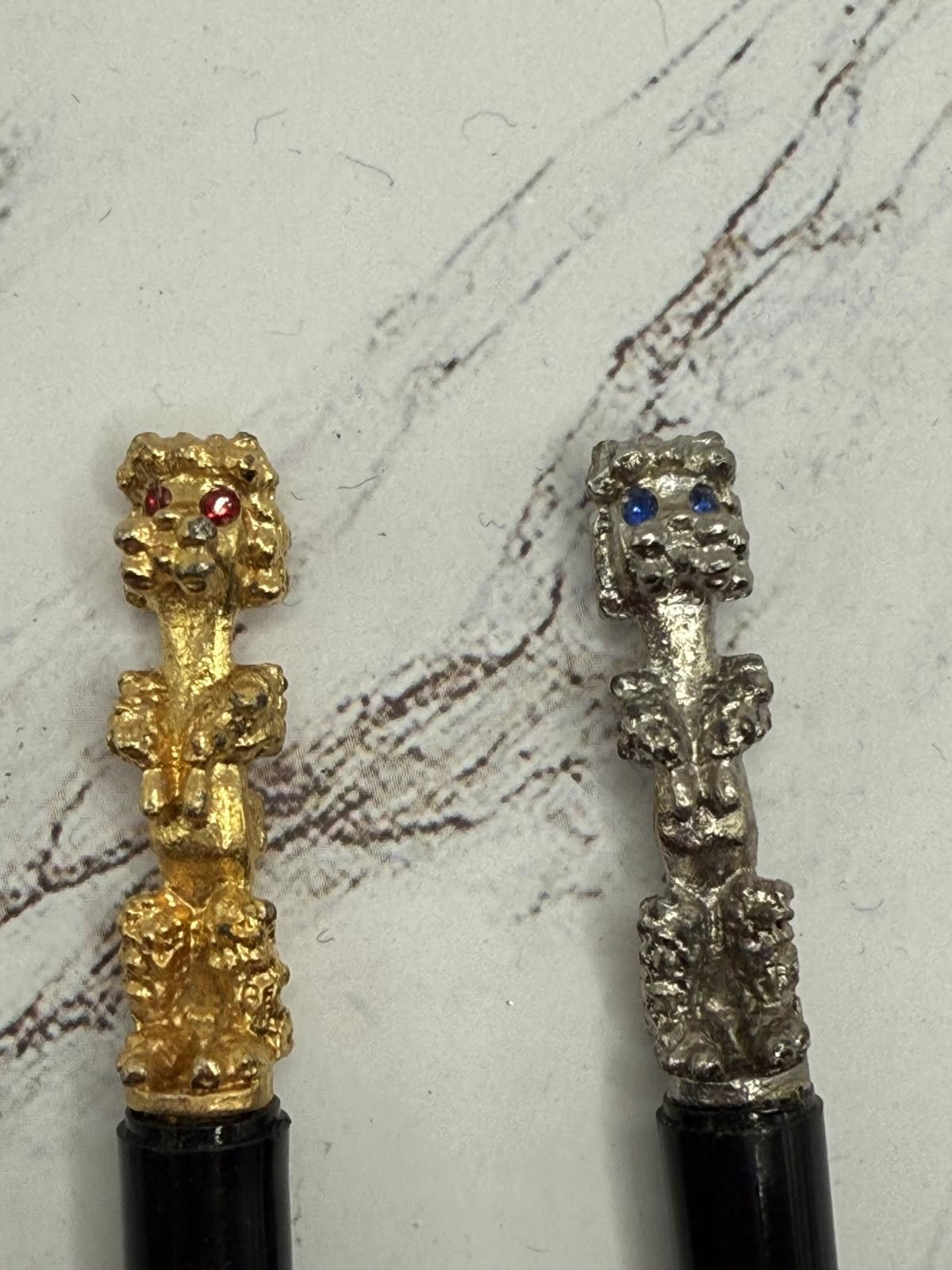 Other 1950s Vintage Purse Mini Poodle Pen Set w/Case Size ONE SIZE - 2 Thumbnail