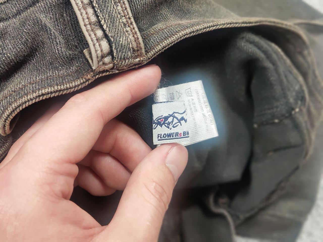 Le Grande Bleu (L.G.B.) Flowers Birds Market Pocket Bootcut Denim Jeans Vintage Size 30" / US 8 / IT 44 - 15 Thumbnail