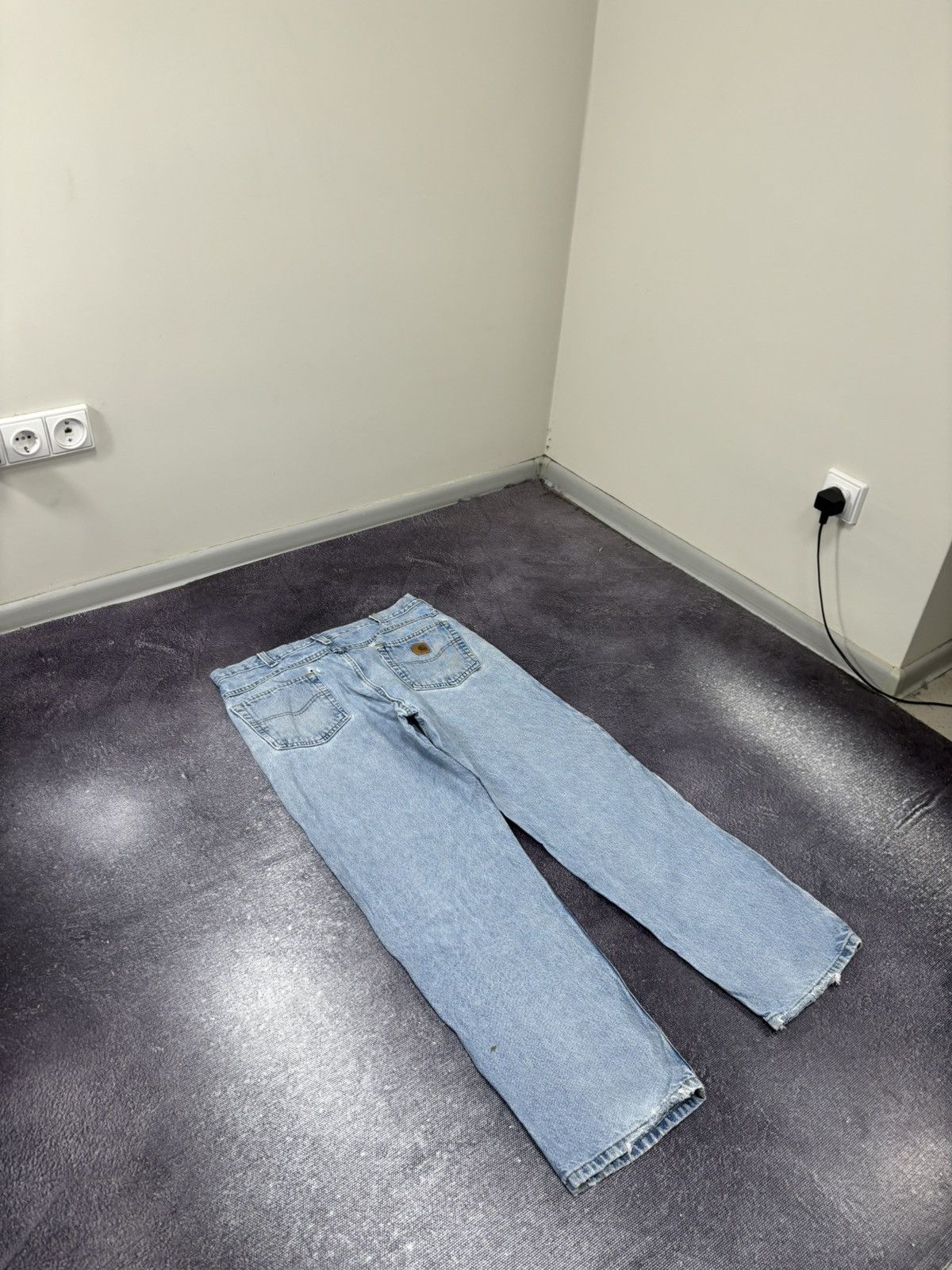 Carhartt Vintage Carhartt 90s Faded Light Blue USA Denim Baggy Jeans Size US 36 / EU 52 - 4 Thumbnail