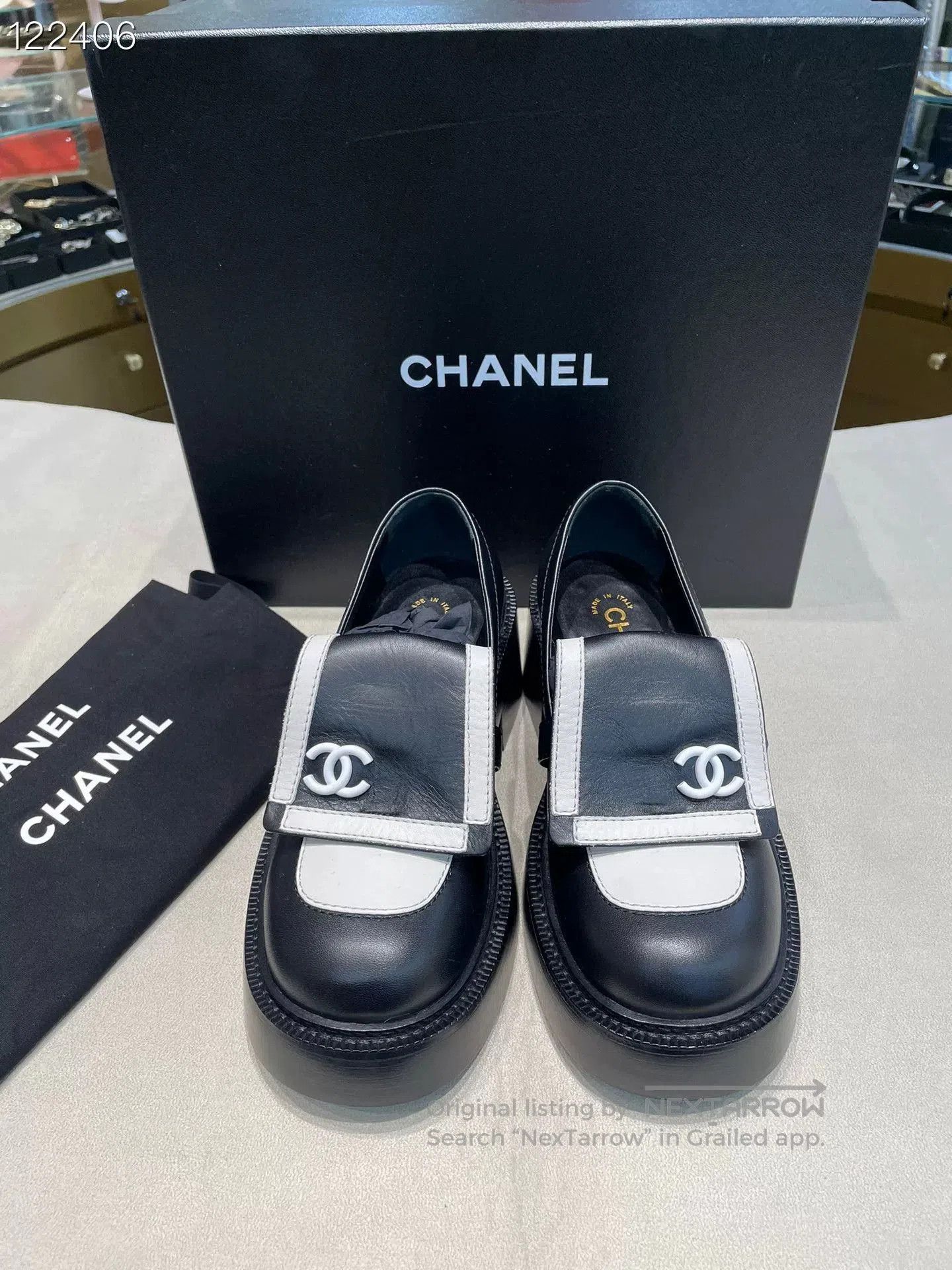 Chanel Chanel Panda Black White Loafers. Size US 5.5 / IT 35.5 - 2 Thumbnail