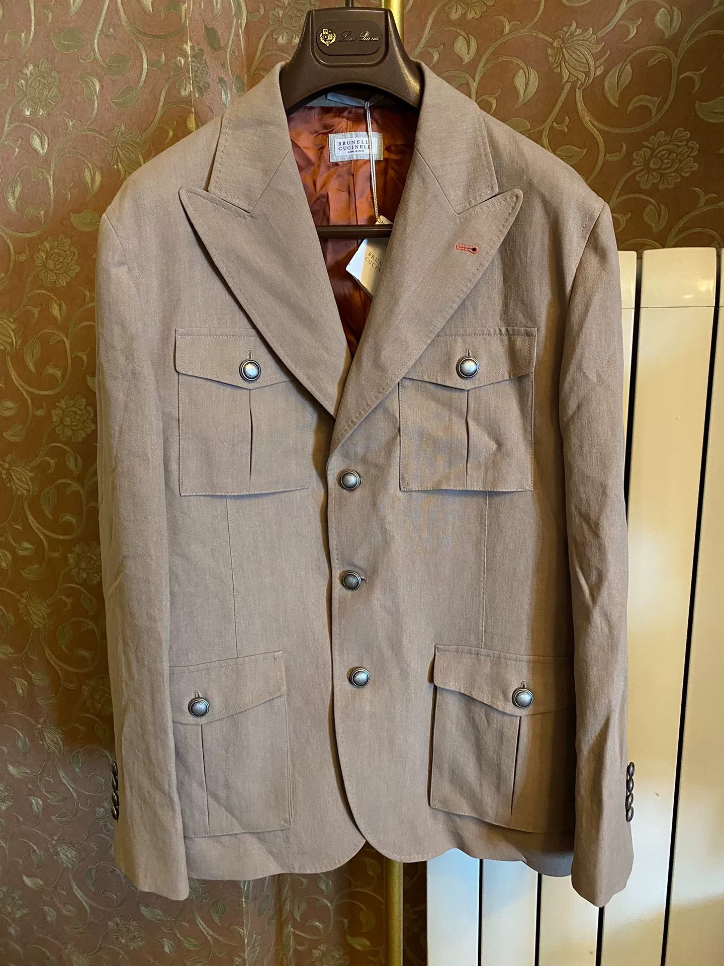 Brunello Cucinelli Linen Safari Jacket