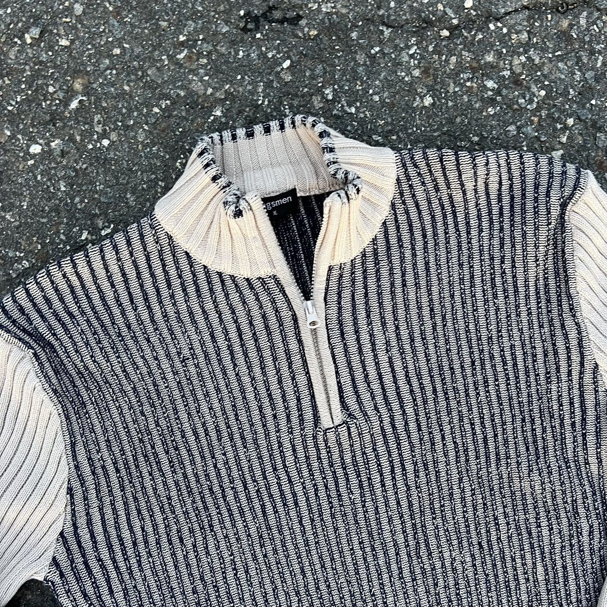 If Six Was Nine × Le Grande Bleu (L.G.B.) 🔥00’s Opium Diesel Turtle Neck Rib Knit Zip Nylon Sweater Size US L / EU 52-54 / 3 - 4 Thumbnail