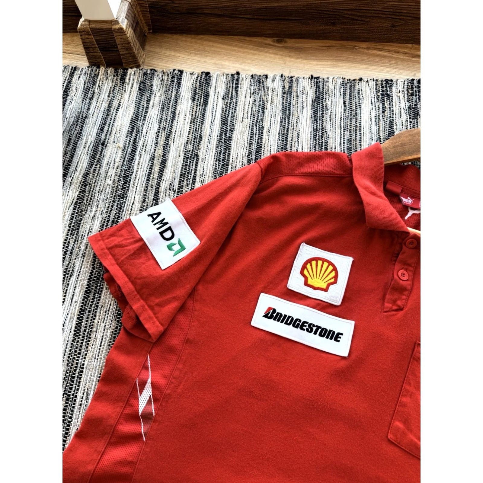 Ferrari VINTAGE PUMA FERRARI SCUDERIA FORMULA 1 RACING POLO JERSEY RED XXL Men T-Shirt Size US XXL / EU 58 / 5 - 3 Thumbnail