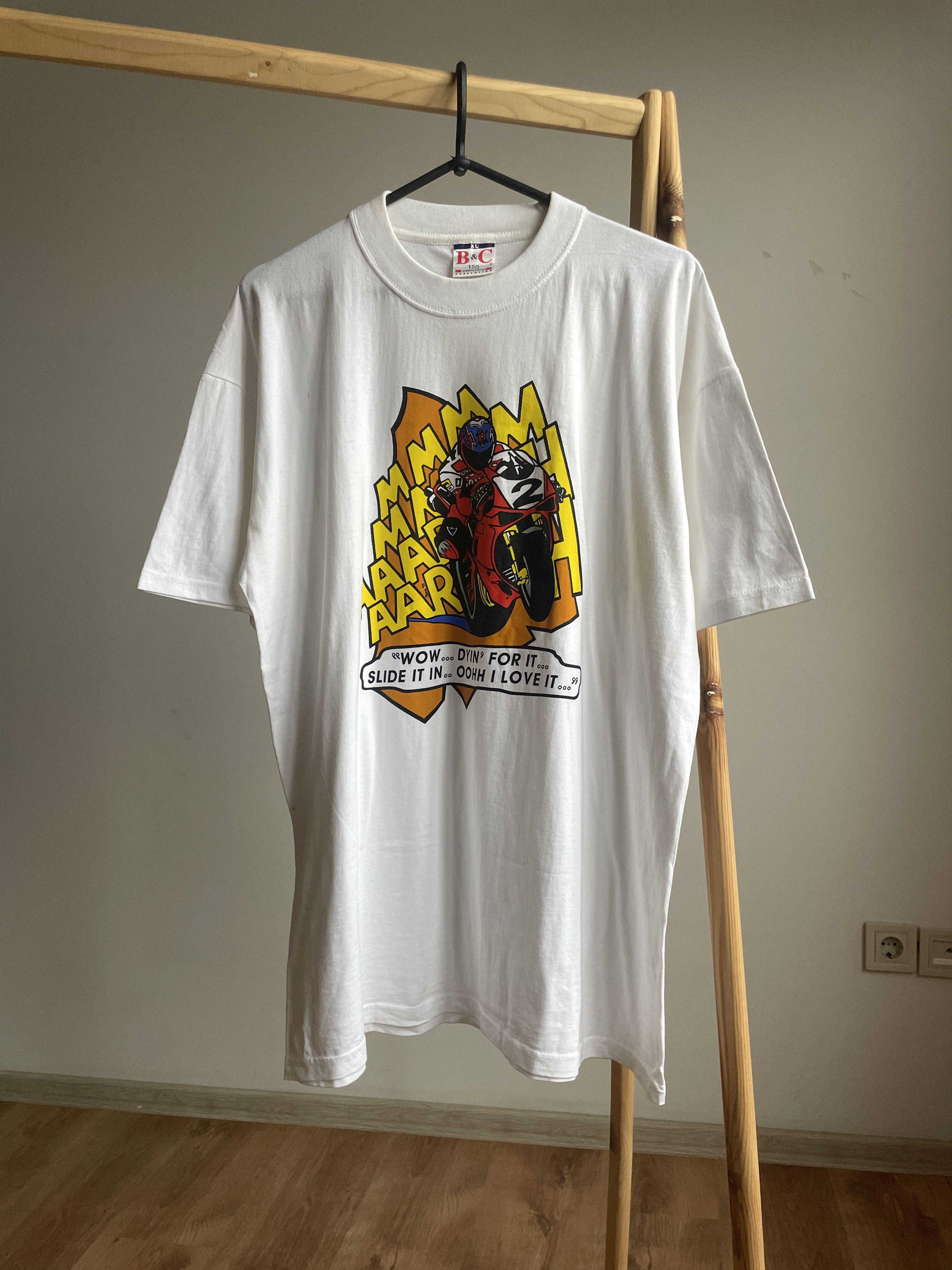 Vintage Vintage 90's Racing Graphic T-Shirt Size XL Size US XL / EU 56 / 4 - 1 Thumbnail