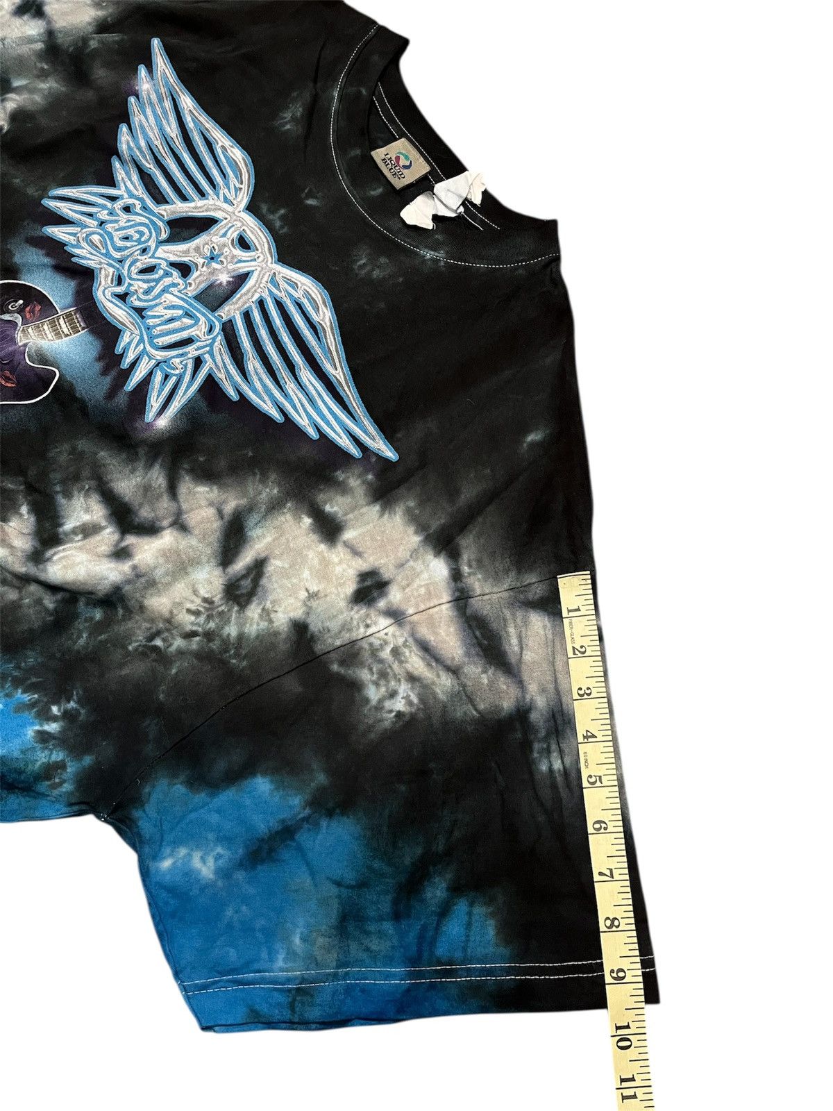 Vintage LIQUID BLUE AEROSMITH BAND x TIE DYE x RARE Size US XXL / EU 58 / 5 - 6 Thumbnail