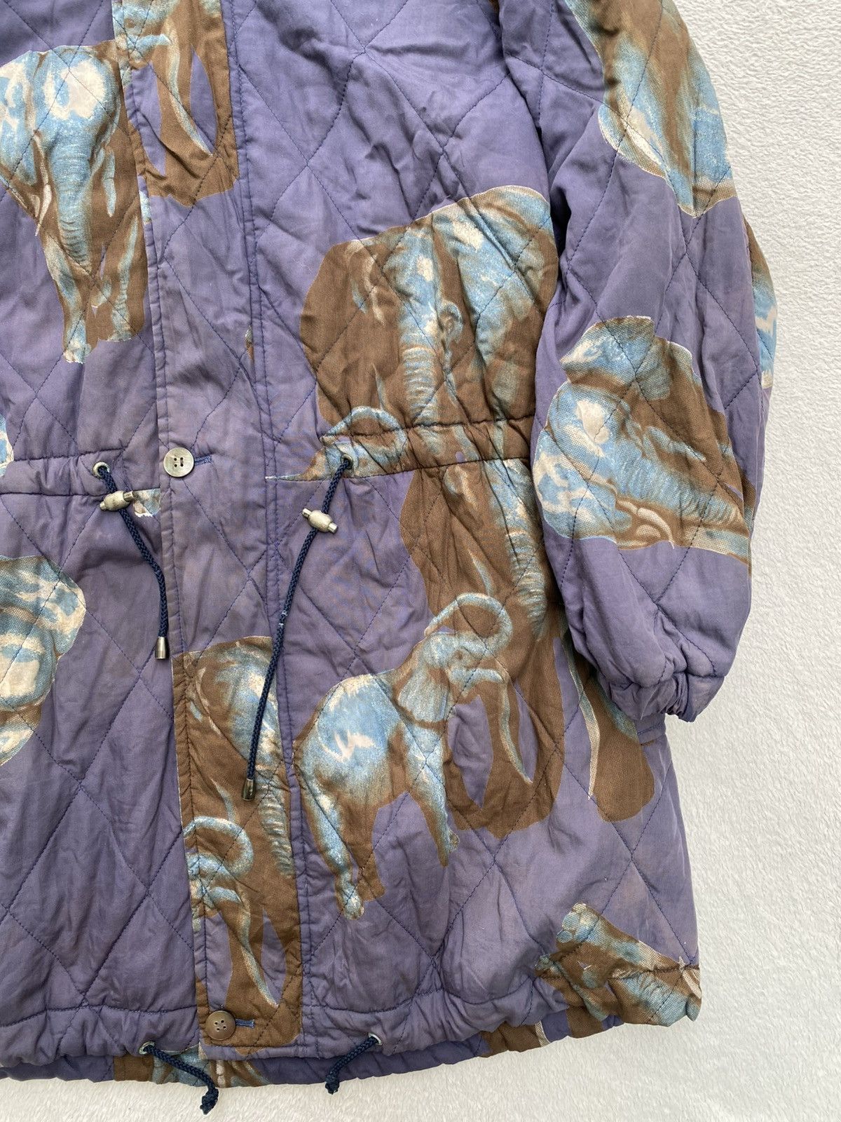 Hai Sporting Gear 1980s Hai Sporting Gear by Issey Miyake Elephant Print Parka Size US M / EU 48-50 / 2 - 3 Thumbnail