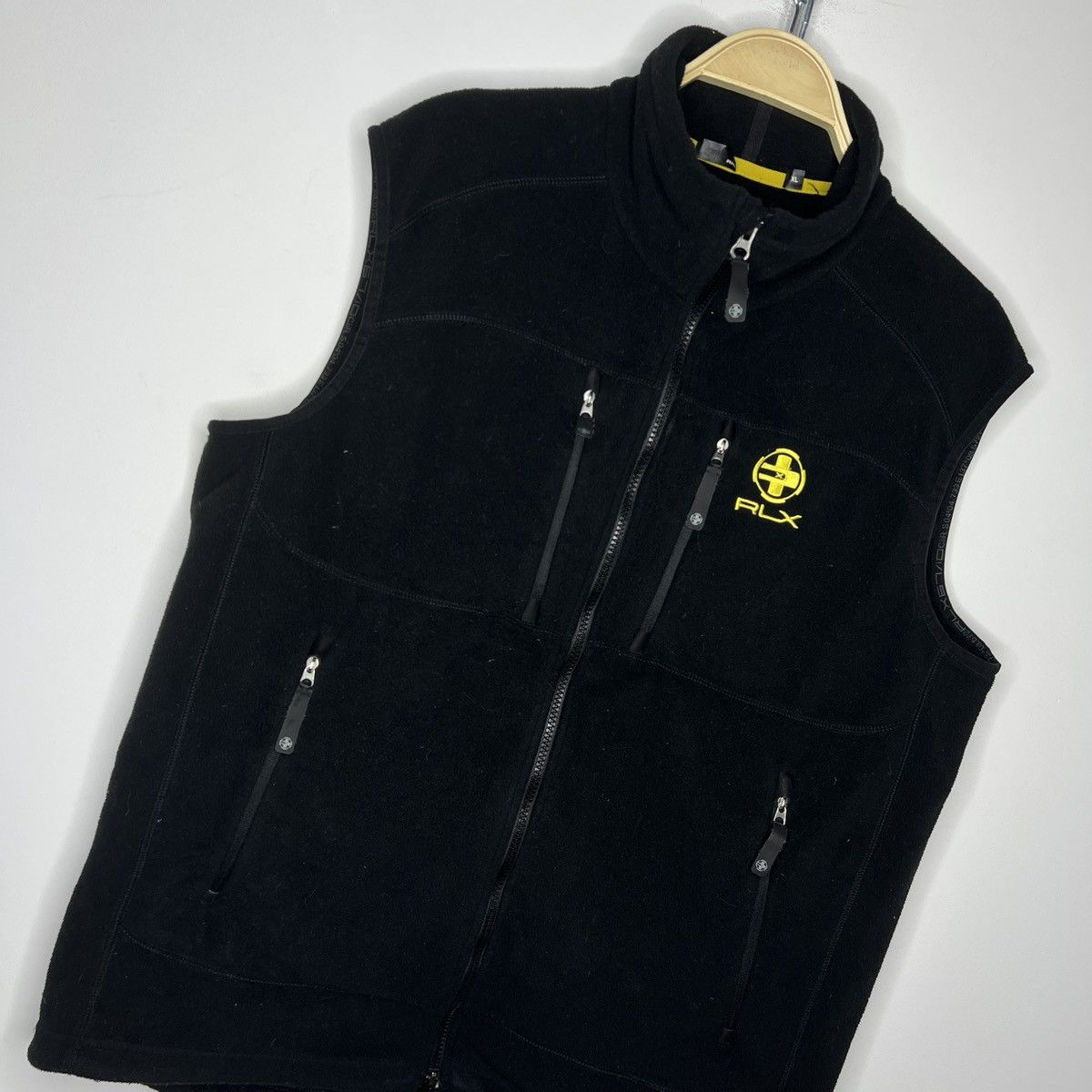 Polo Ralph Lauren × Vintage Vintage Polo Sport Ralph Lauren Black Fleece Vest Size US XL / EU 56 / 4 - 3 Thumbnail