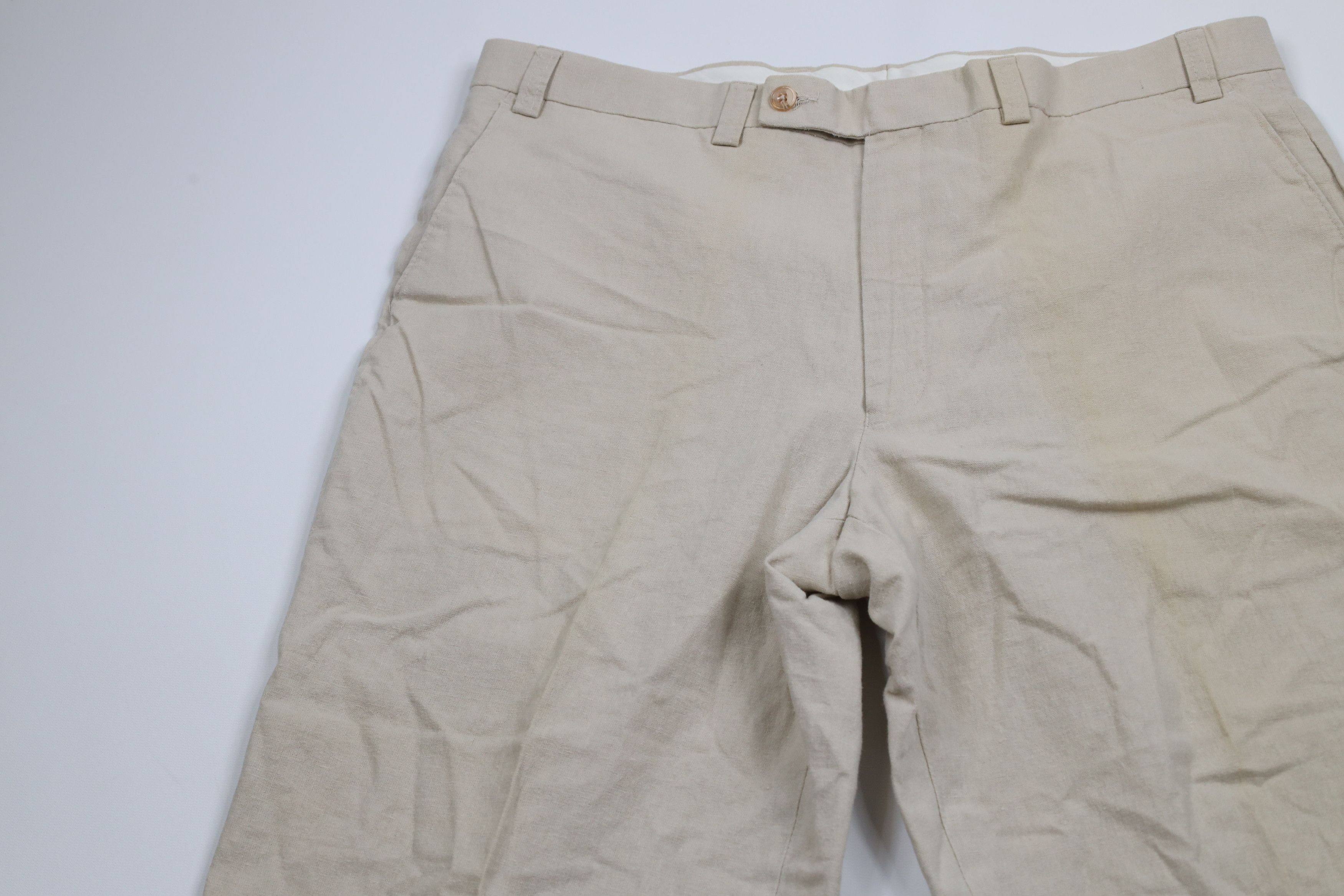 Vintage Vintage 90s Streetwear Linen Blend Wide Leg Chino Pants Size US 36 / EU 52 - 6 Thumbnail