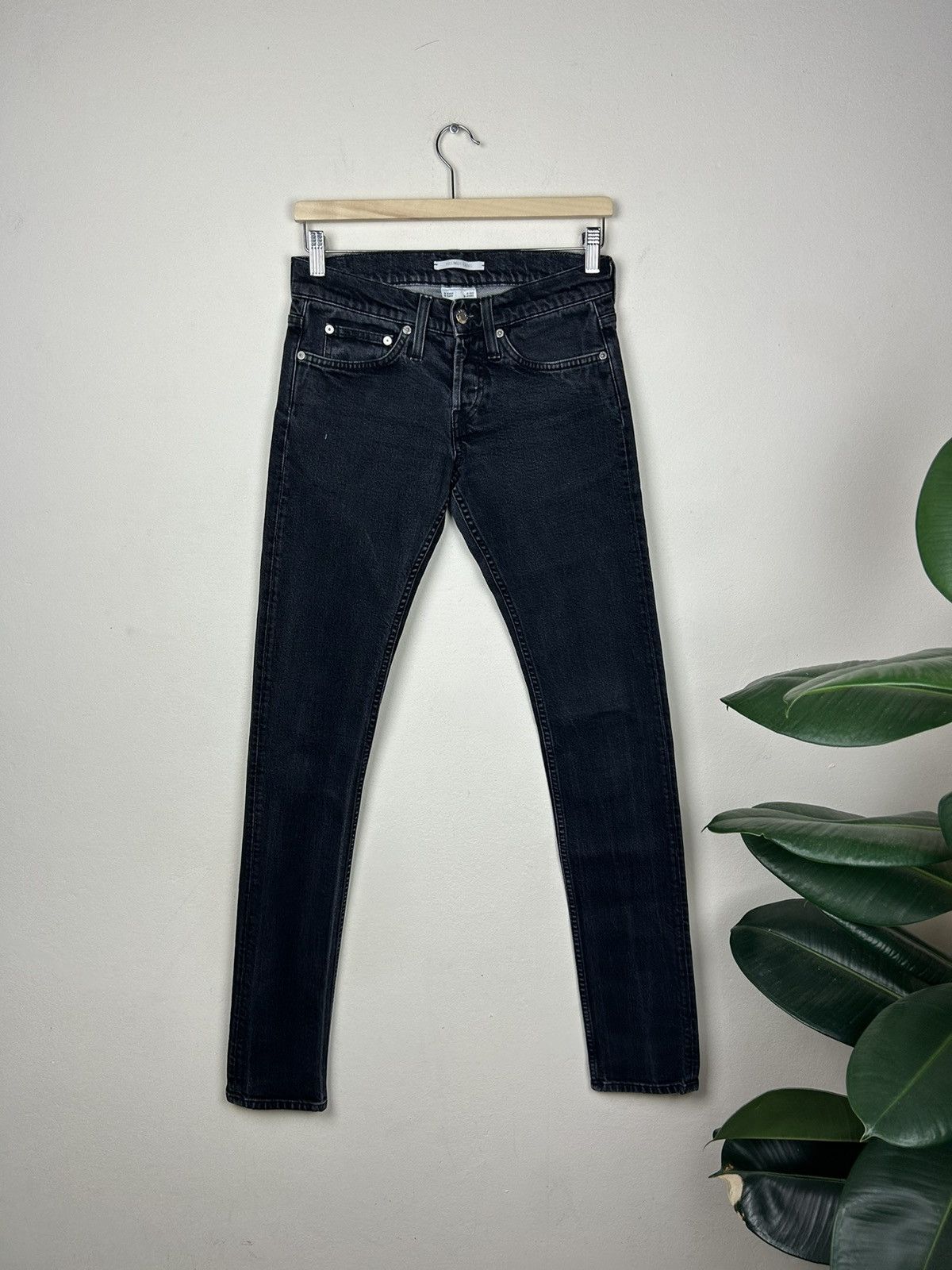 image of Helmut Lang Masc Lo Drainpipe Jeans in Black, Men's (Size 28)