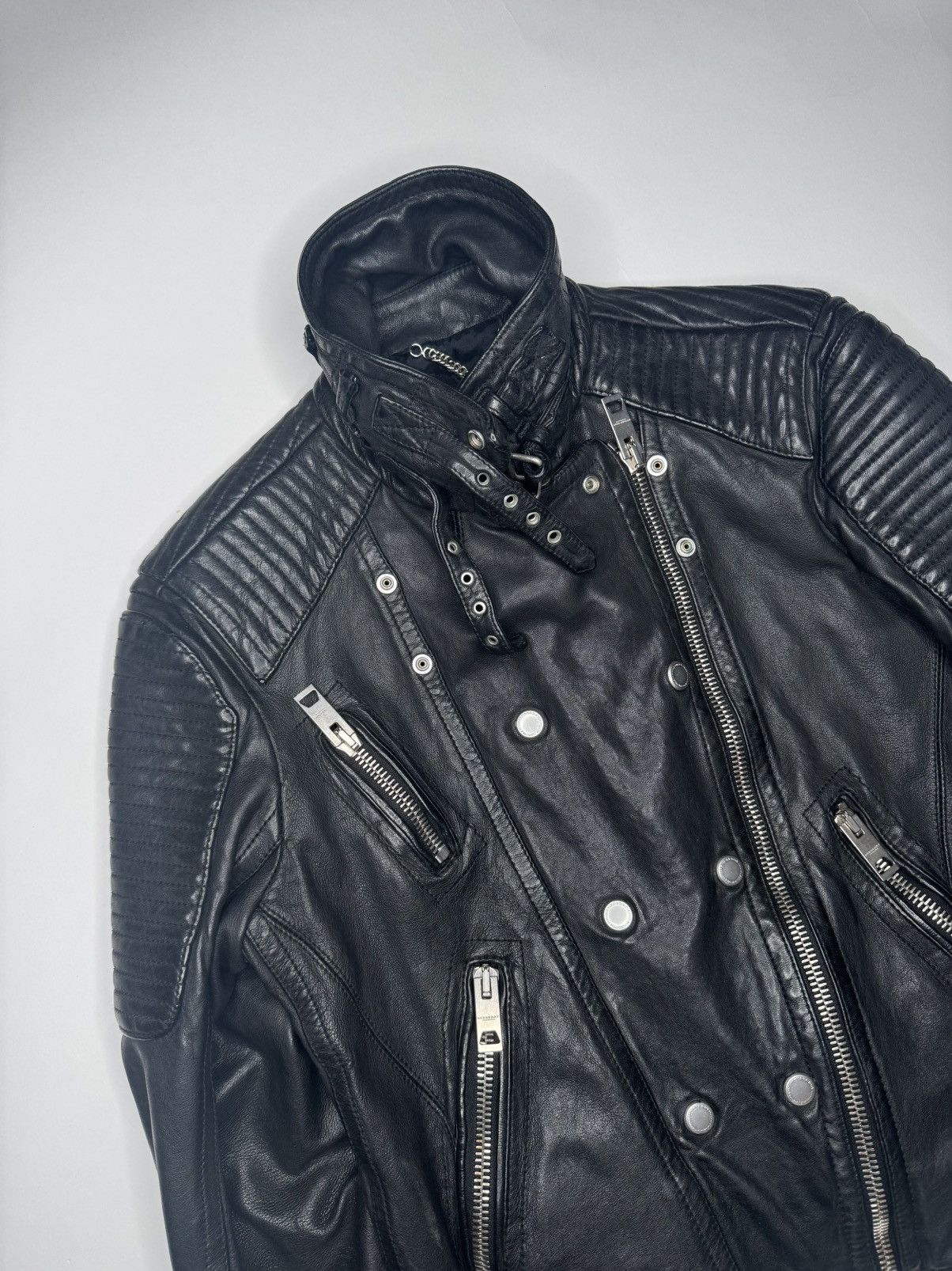Burberry Prorsum Burberry Prorsum SS11 Loseley Quilted Biker Leather Jacket Size US S / EU 44-46 / 1 - 3 Thumbnail