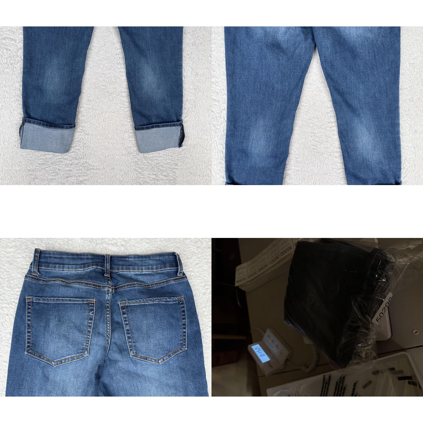 Vintage Maurices Jeans Womens 4 Blue High Rise Skinny Double Button Zip Ankle Denim Slim Stretch 5-Pocket Classic Medium Blue 90s City USA Mens? Size 27" / US 4 / IT 40 - 10 Thumbnail